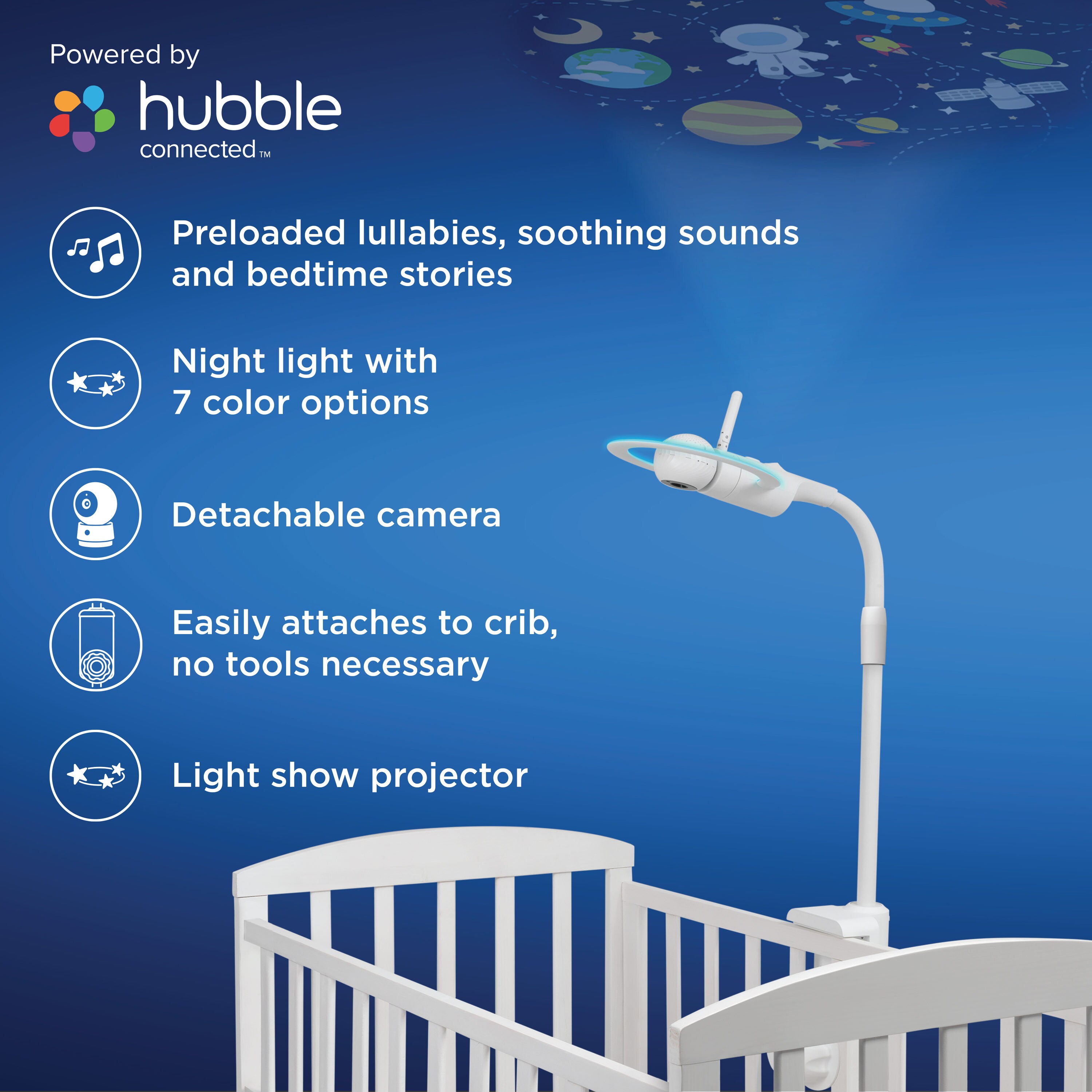 MOTOROLA Halo+ Over-the-Crib Wi-F Baby Monitor and Sleep Companion in the  Baby Monitors & Cameras department at