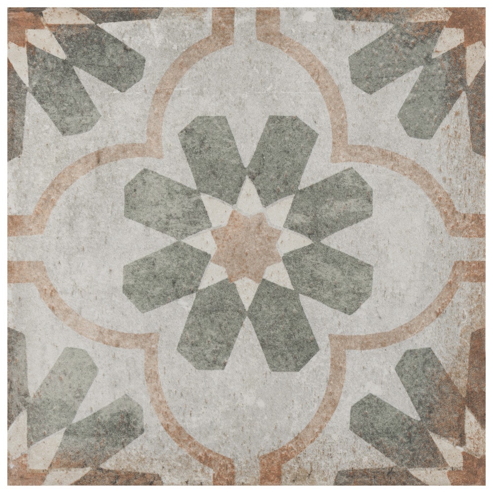 Affinity Tile S1FNUDADFL Sample- D'Anticatto Decor Florence 9-in x 9-in Matte Porcelain Floor and Wall Tile