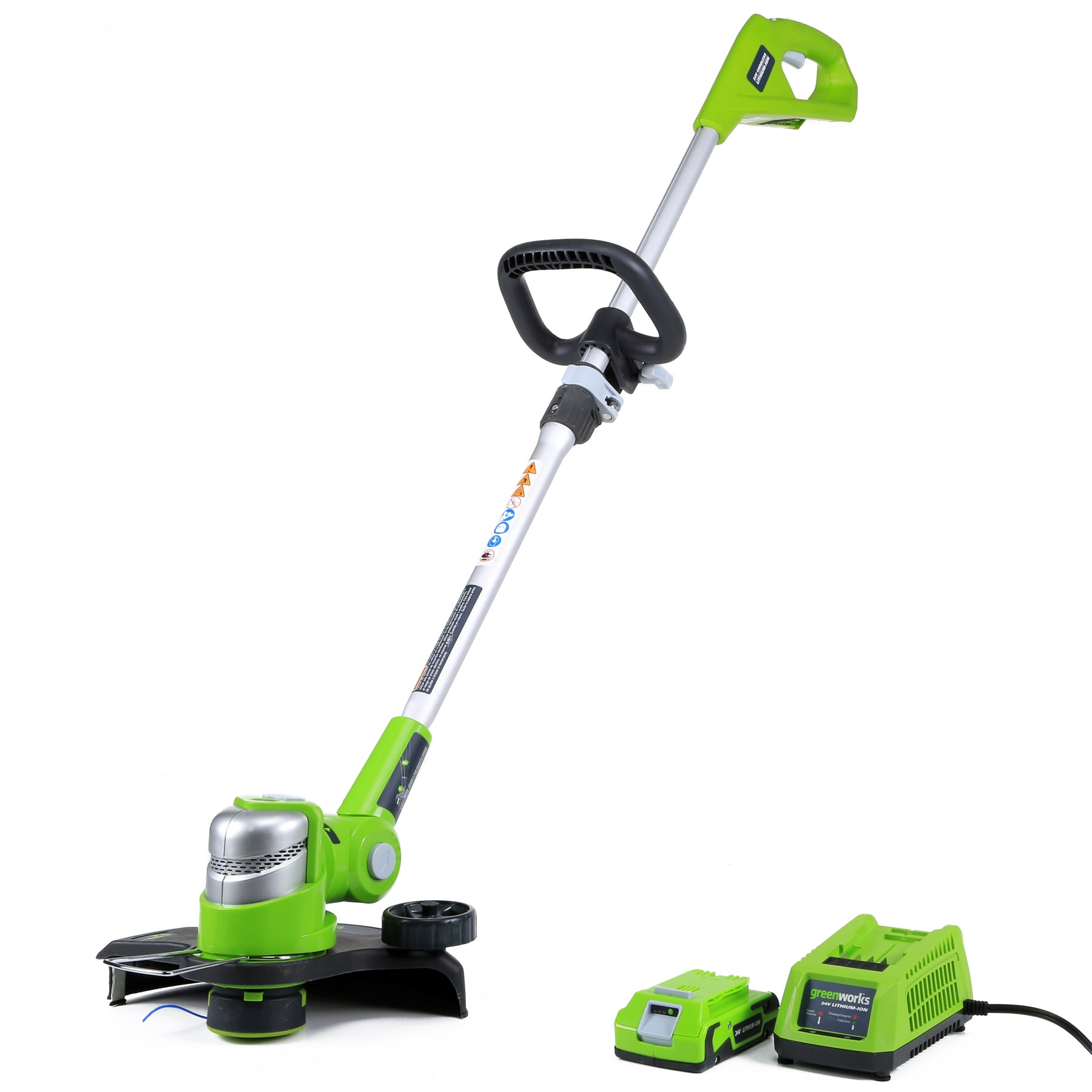 Greenworks 24-volt 12-in Straight Battery String Trimmer (Battery and  Charger Included) at