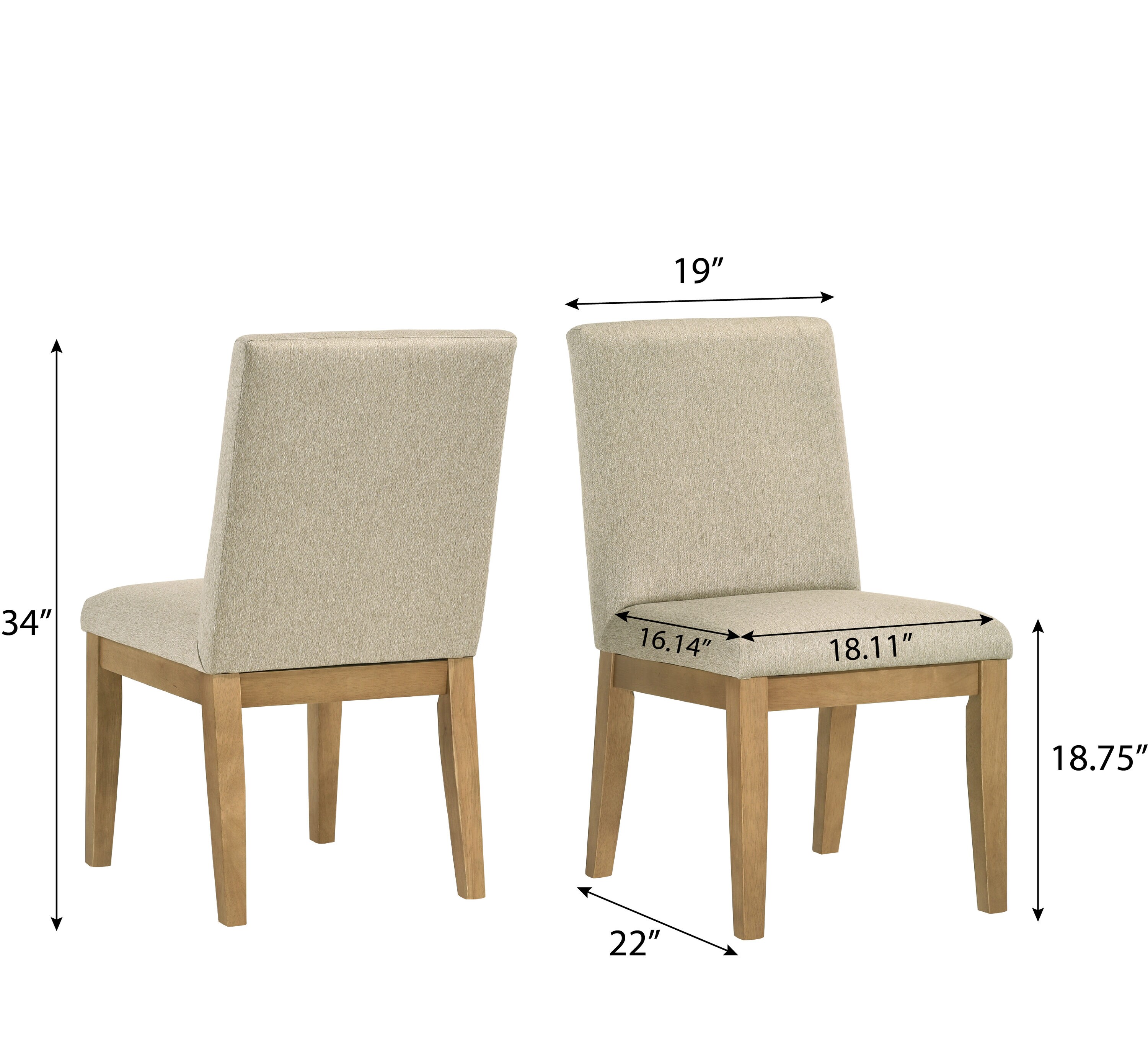 Roundhill Furniture T410-C410BGX2 Dining-Sets - View #14
