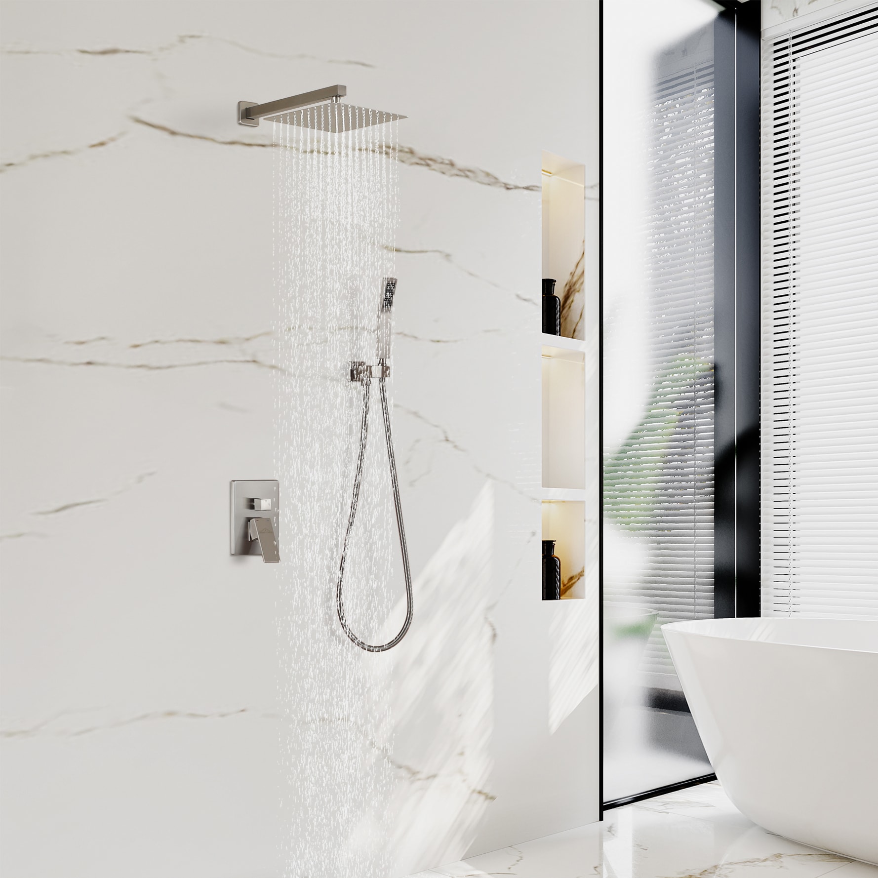 Clihome CL-014SS-SL Showerhead-Bar-Panels - View #4