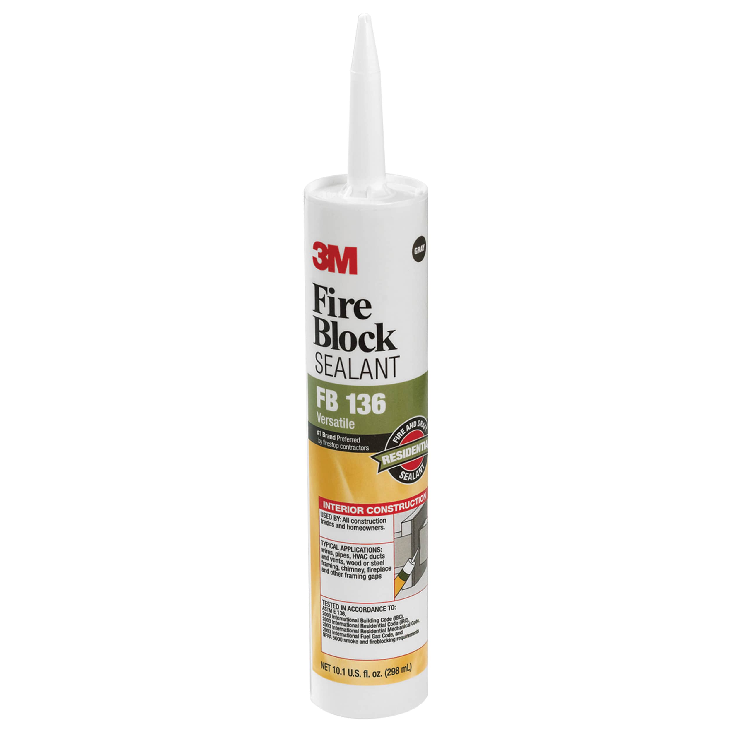 3M Fire Block Sealant FB 136 to Dia x 0.024-in to 0.024-in H Firestop Caulk/ Sealant in the Firestop Products & Systems department at