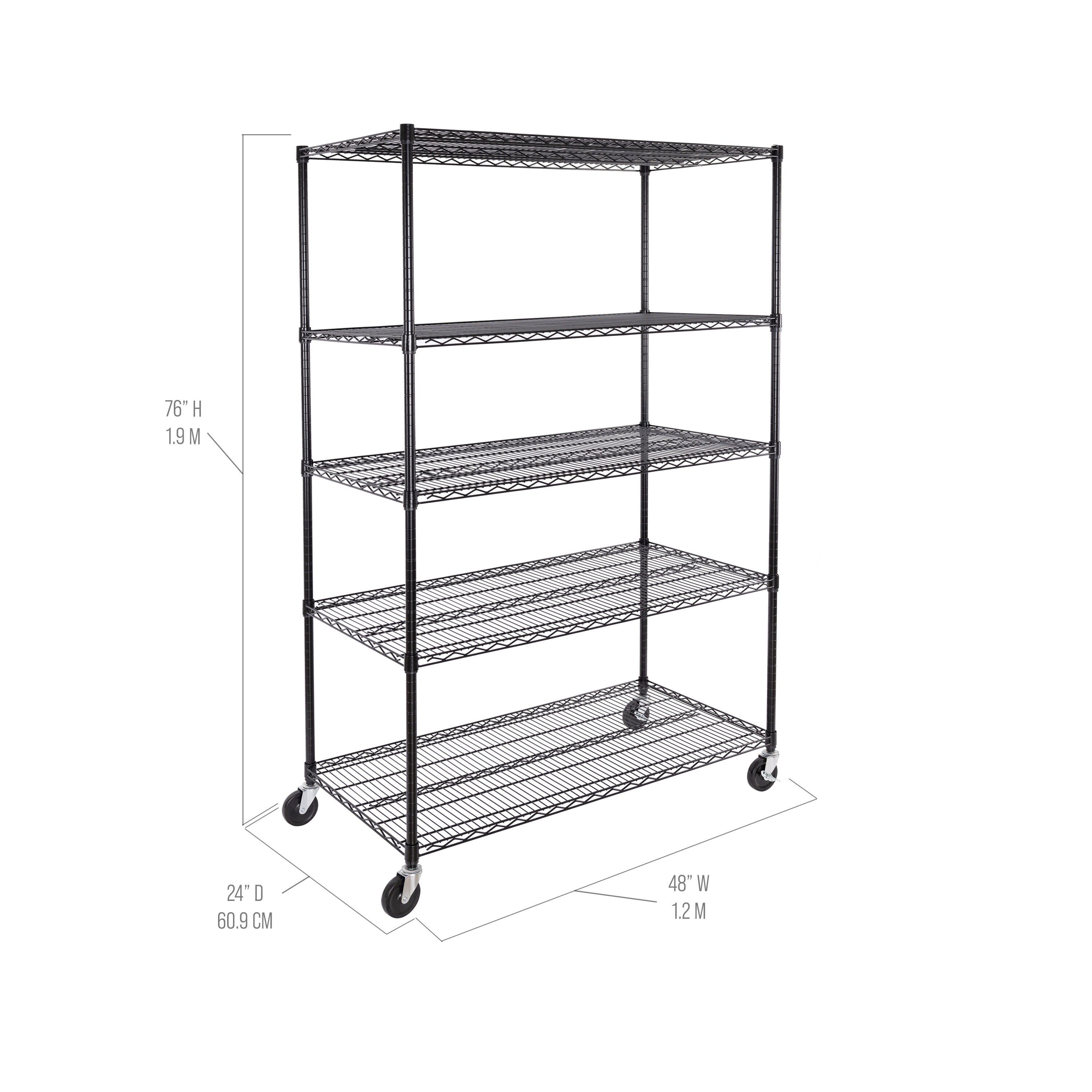 Seville Classics SHE48246B Free-Standing-Shelving - View #2