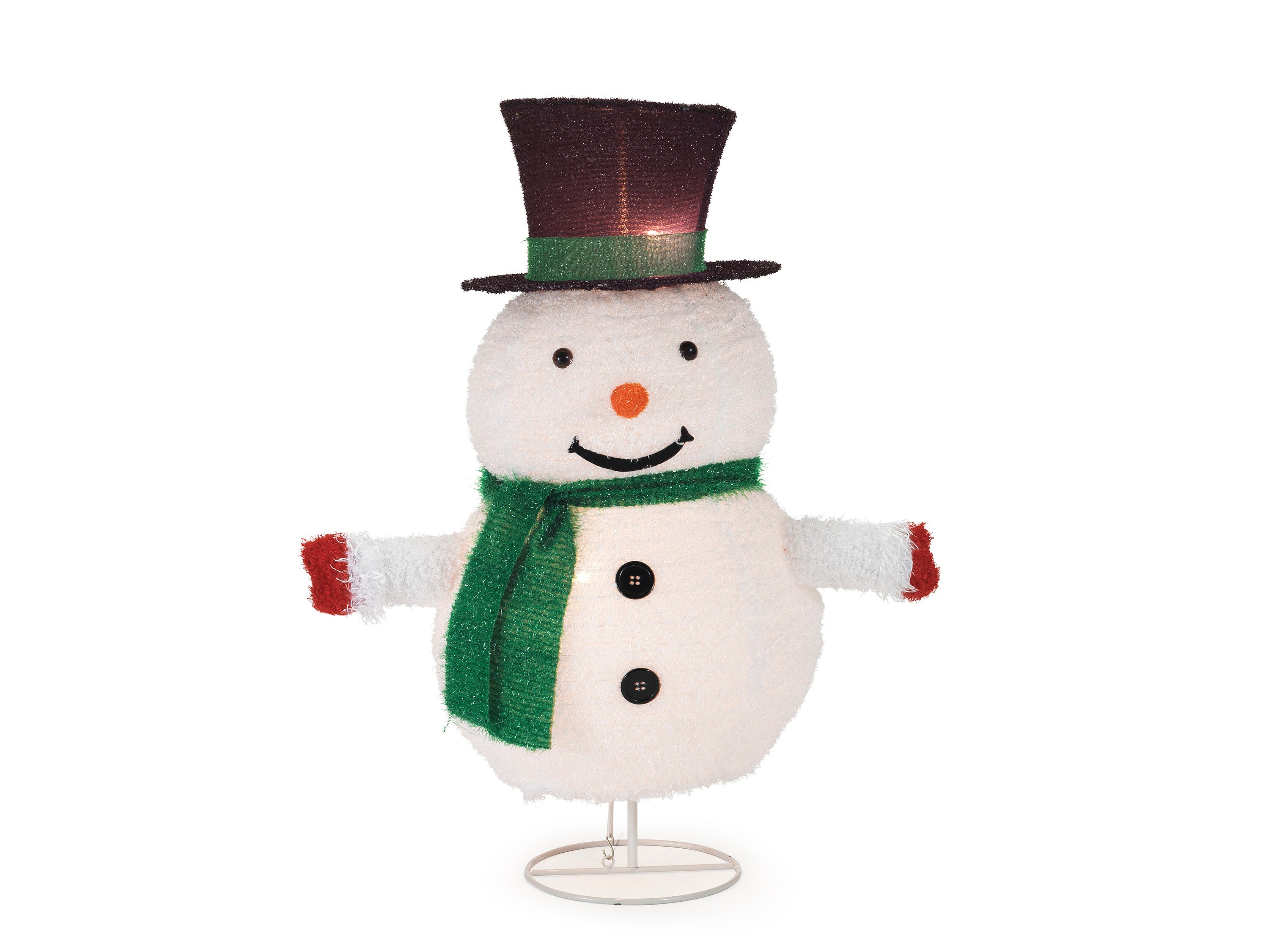 30-in Snowman Light Display with White Incandescent Lights at Lowes.com