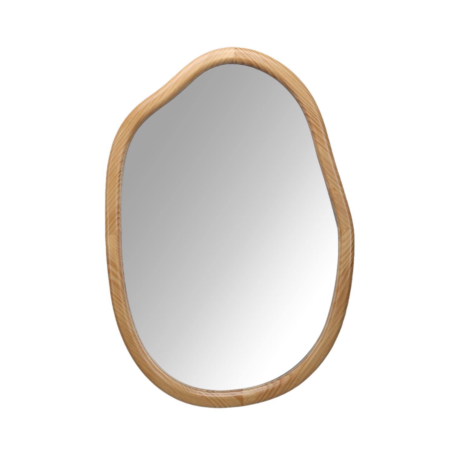 YOSIMFUR - 32x22 Inch Irregular Wavy Wall Mirror Abstract Curvy Asymmetrical Accent Mirror Modern...