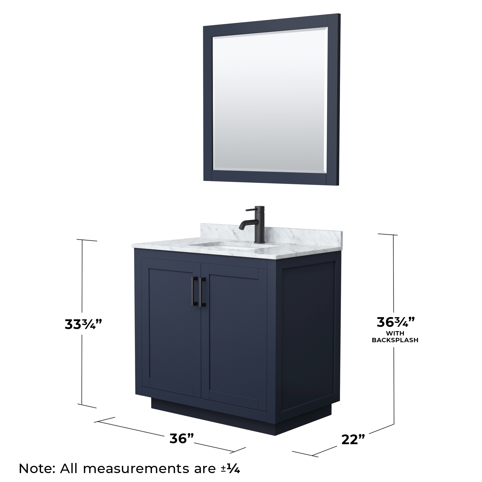 Wyndham Collection WCF292936SBBCMUNSM34 Bath-Vanity-Combo - View #6