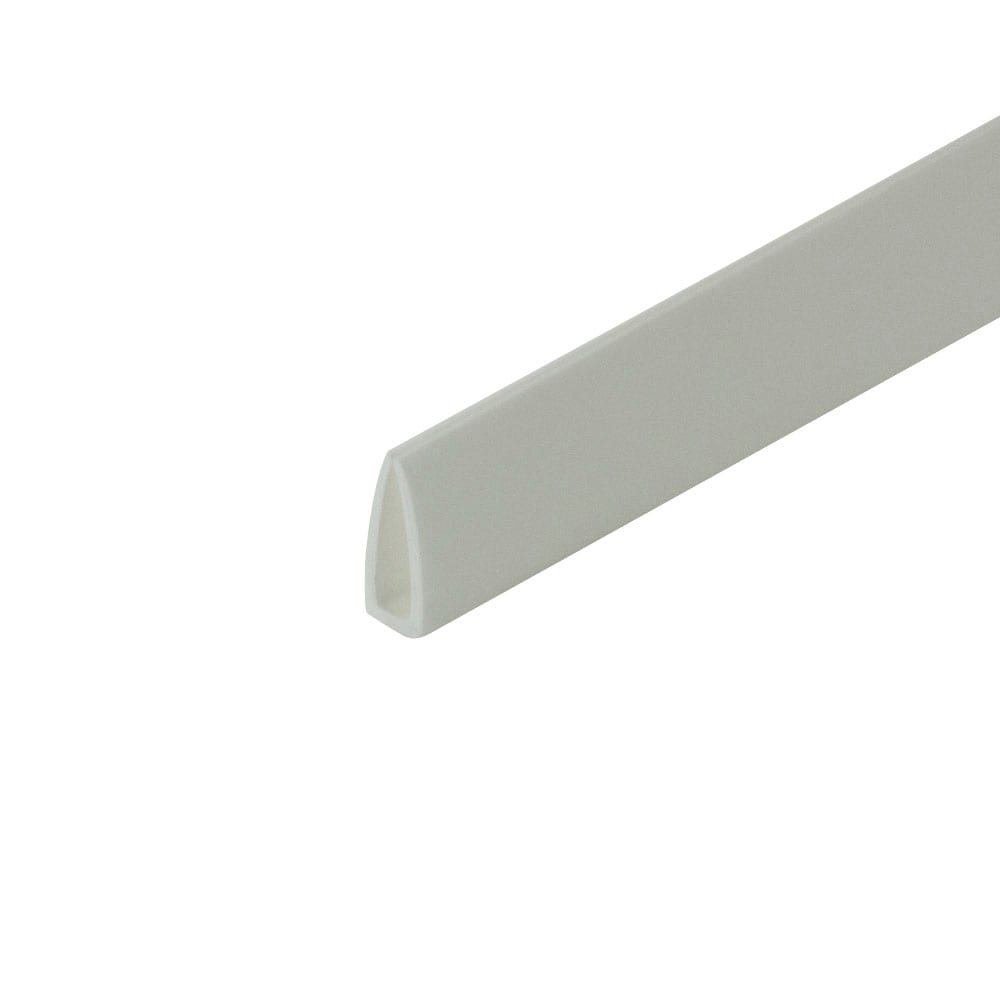Outwater White 1/8-in Styrene Plastic U Channel C Channel 96-in Lengths (Pack of 13 Pieces, 104-ft Total)