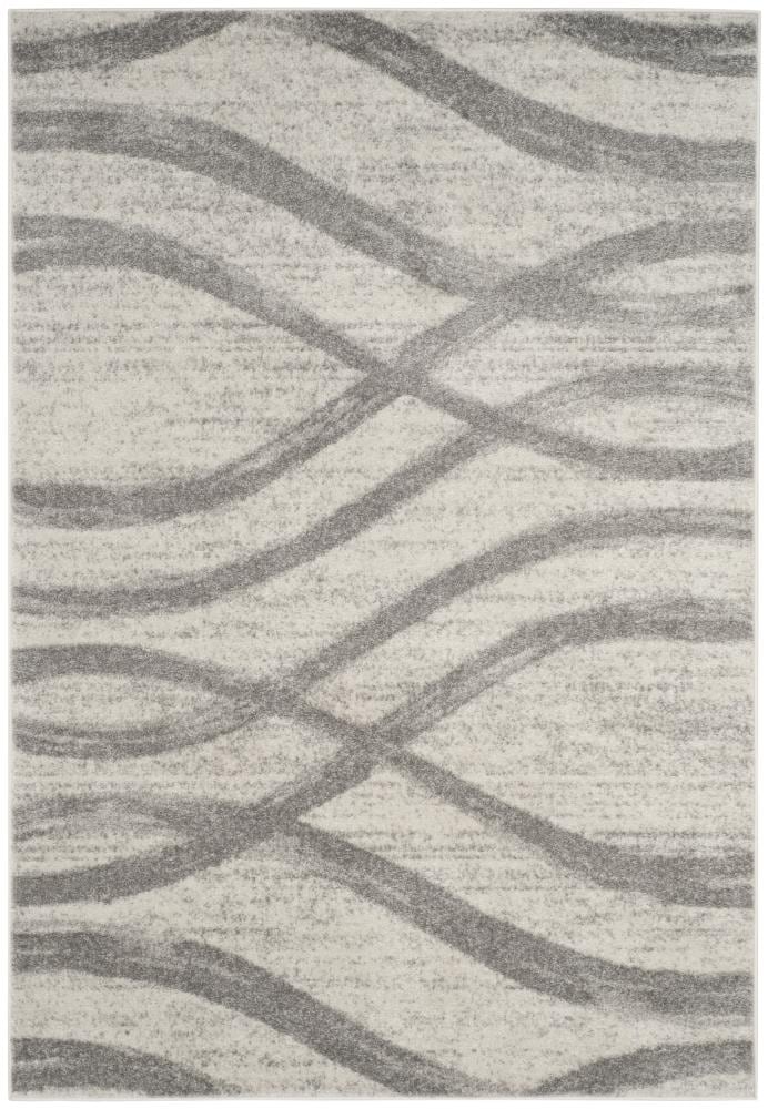 Safavieh ADR125C-4 Adirondack Rosten 4 x 6 (ft) Loomed Polypropylene Cream/Gray Rectangular Indoor Abstract Lodge Area rug