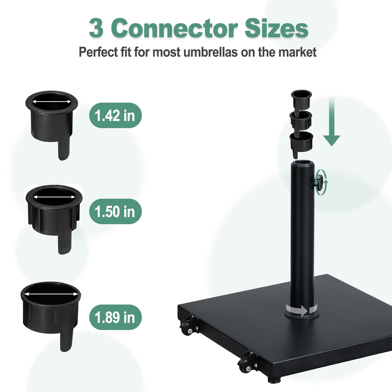 Aoodor A318-PBKBK Umbrella-Bases - View #9