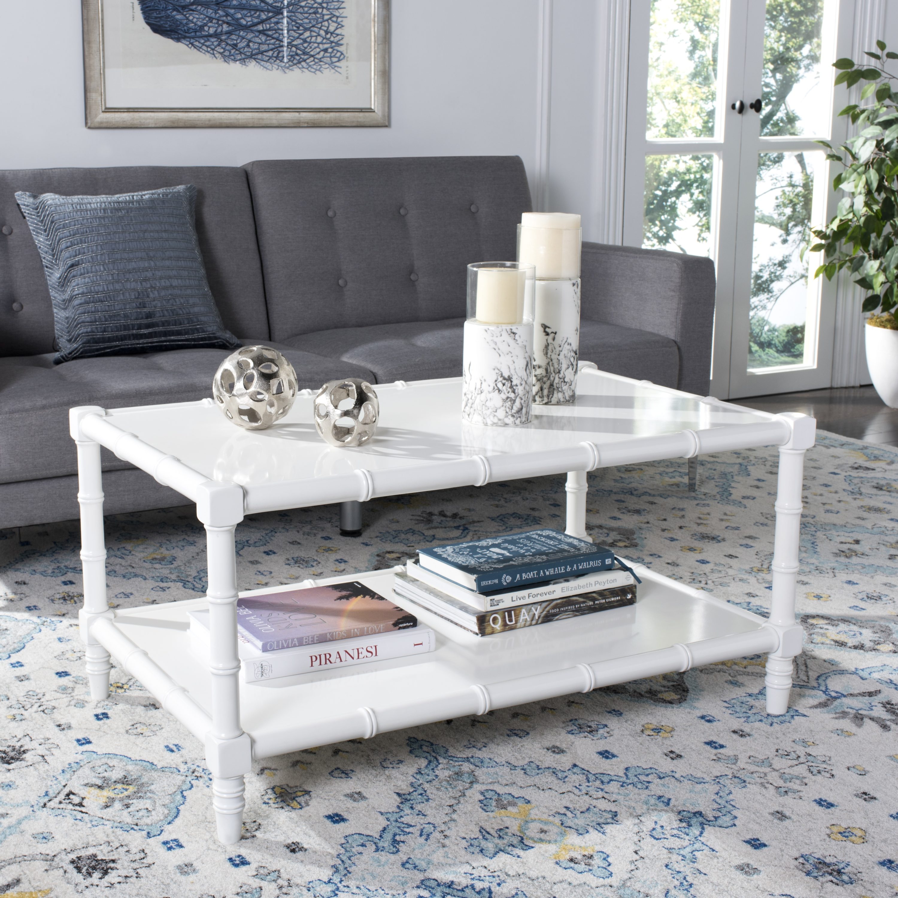 safavieh white coffee table