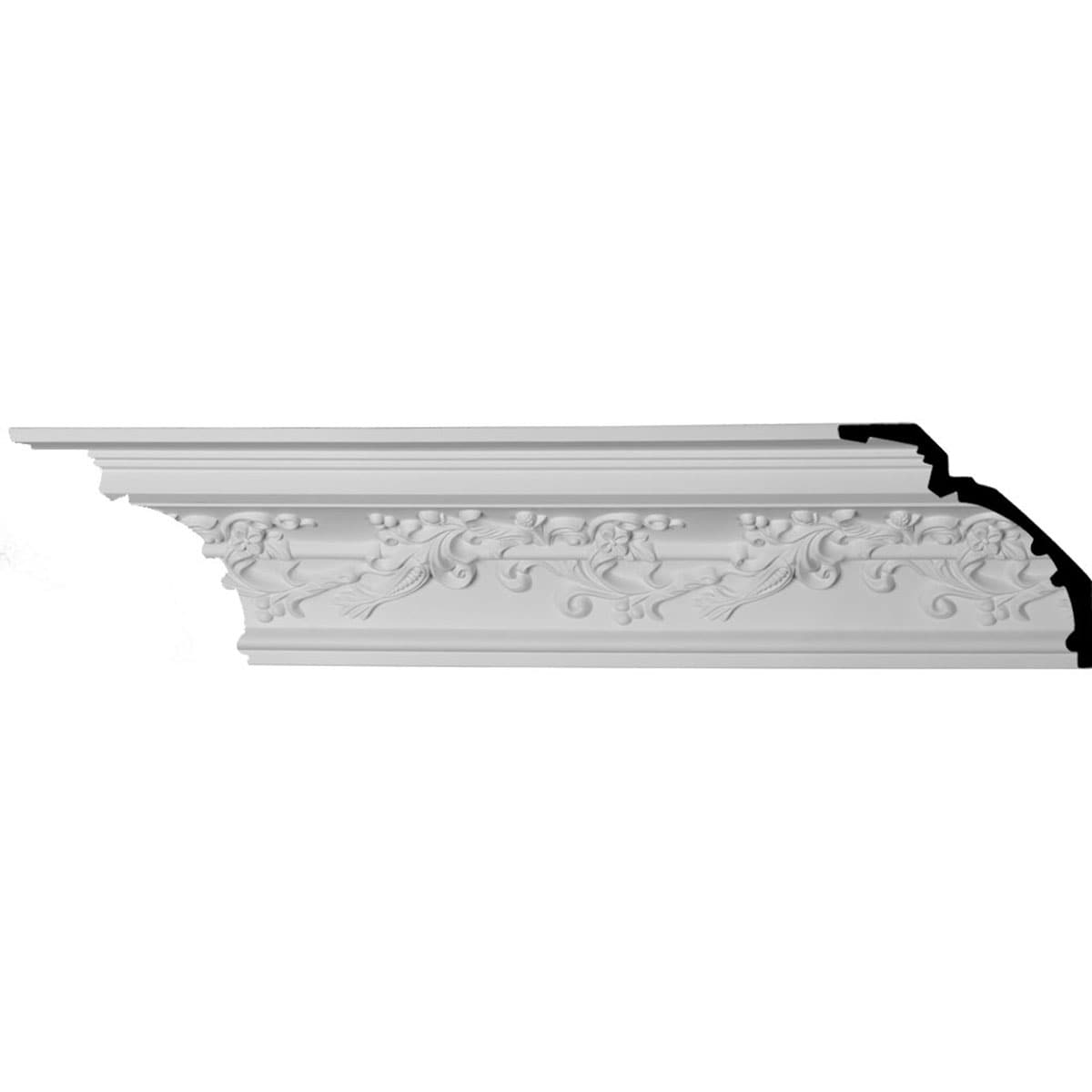 Hampton 94.5" White Polyurethane Crown Moulding