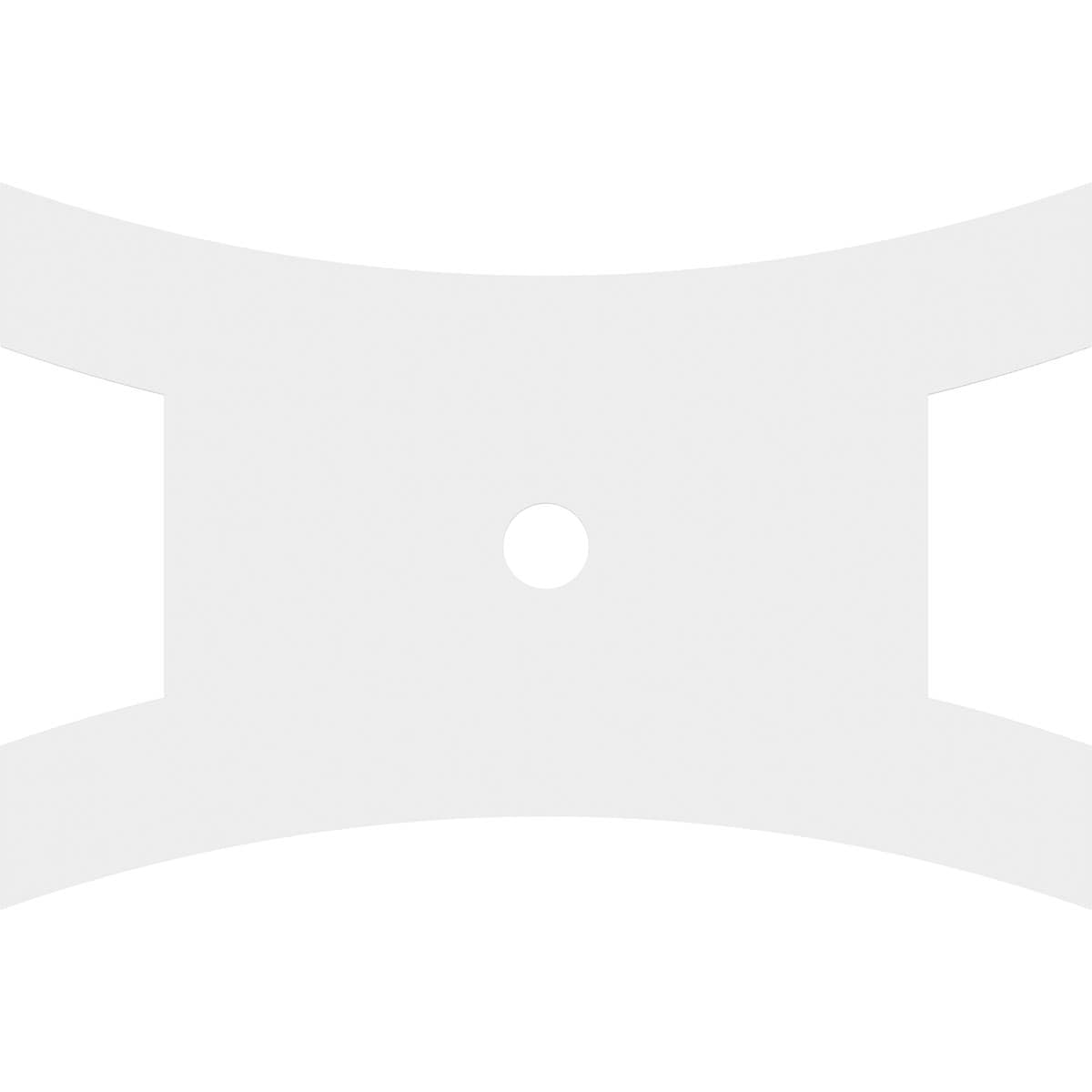 Haven 38" White PVC Contemporary Ceiling Medallion