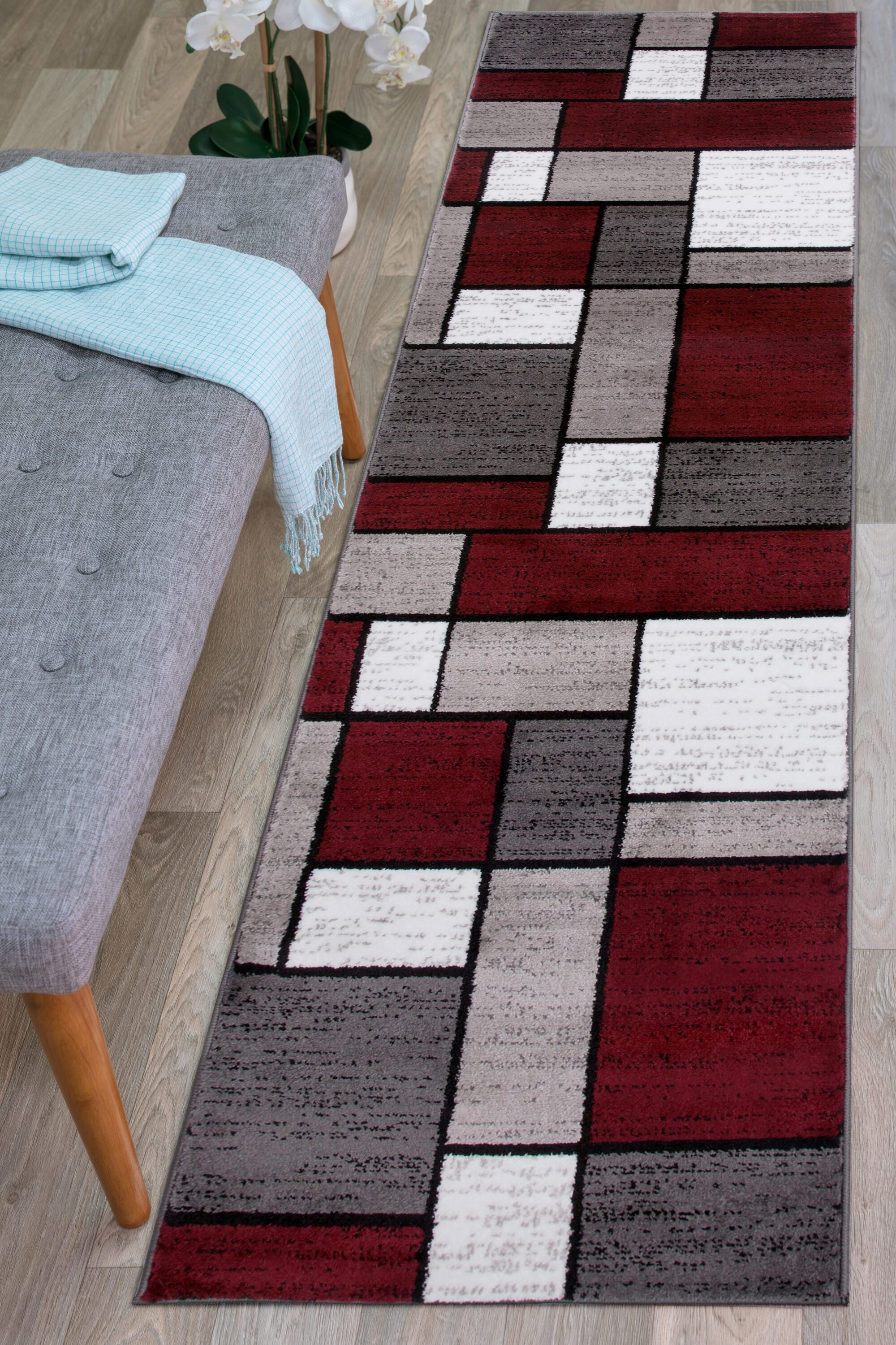 World Rug Gallery 106 RED 2X8 rugs - View #5