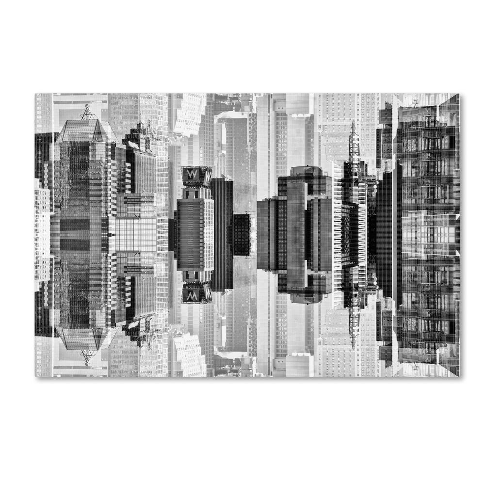 Trademark Fine Art PH0150-C2232GG Framed 22-in H x 32-in W Abstract Print on Canvas