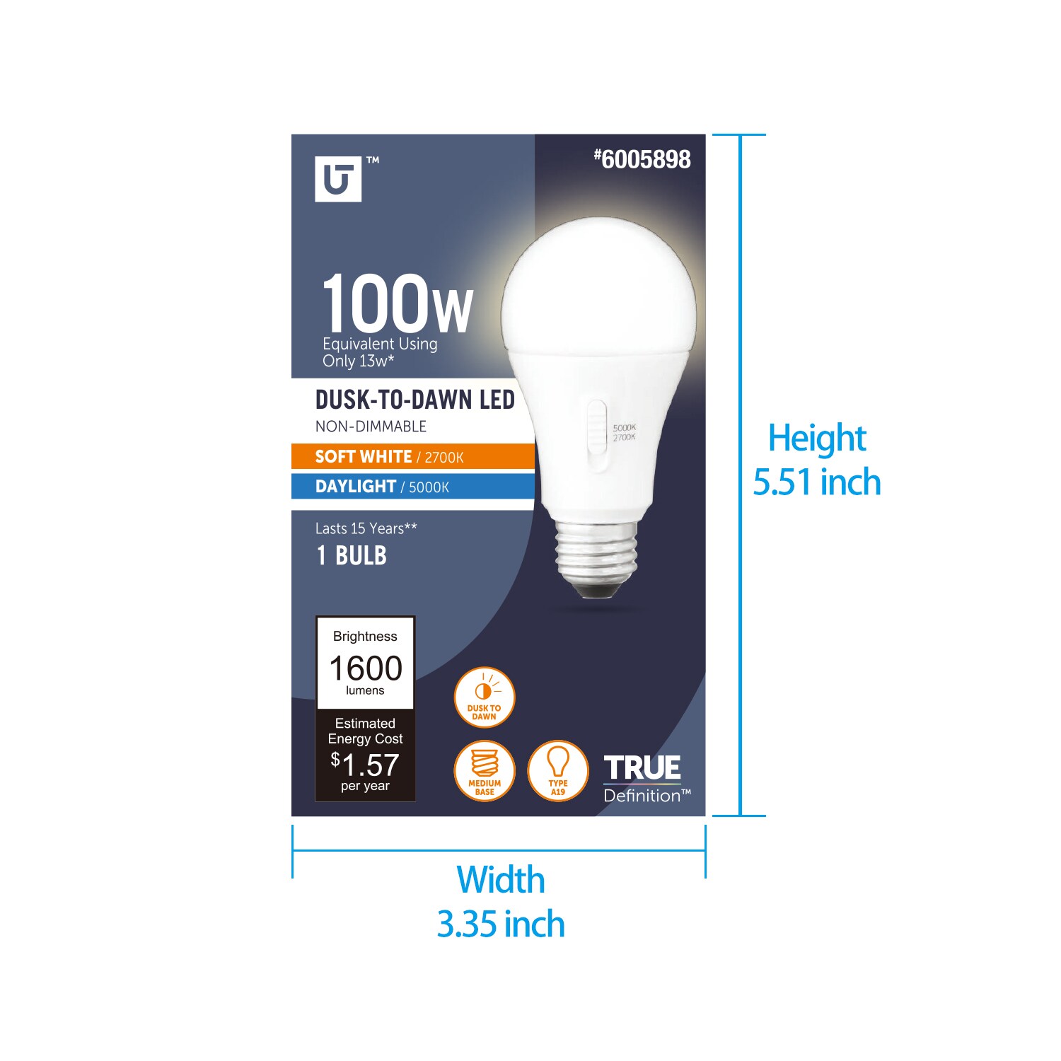 Utilitech YGA03C80-13W-2CCT Led-Lights - View #4