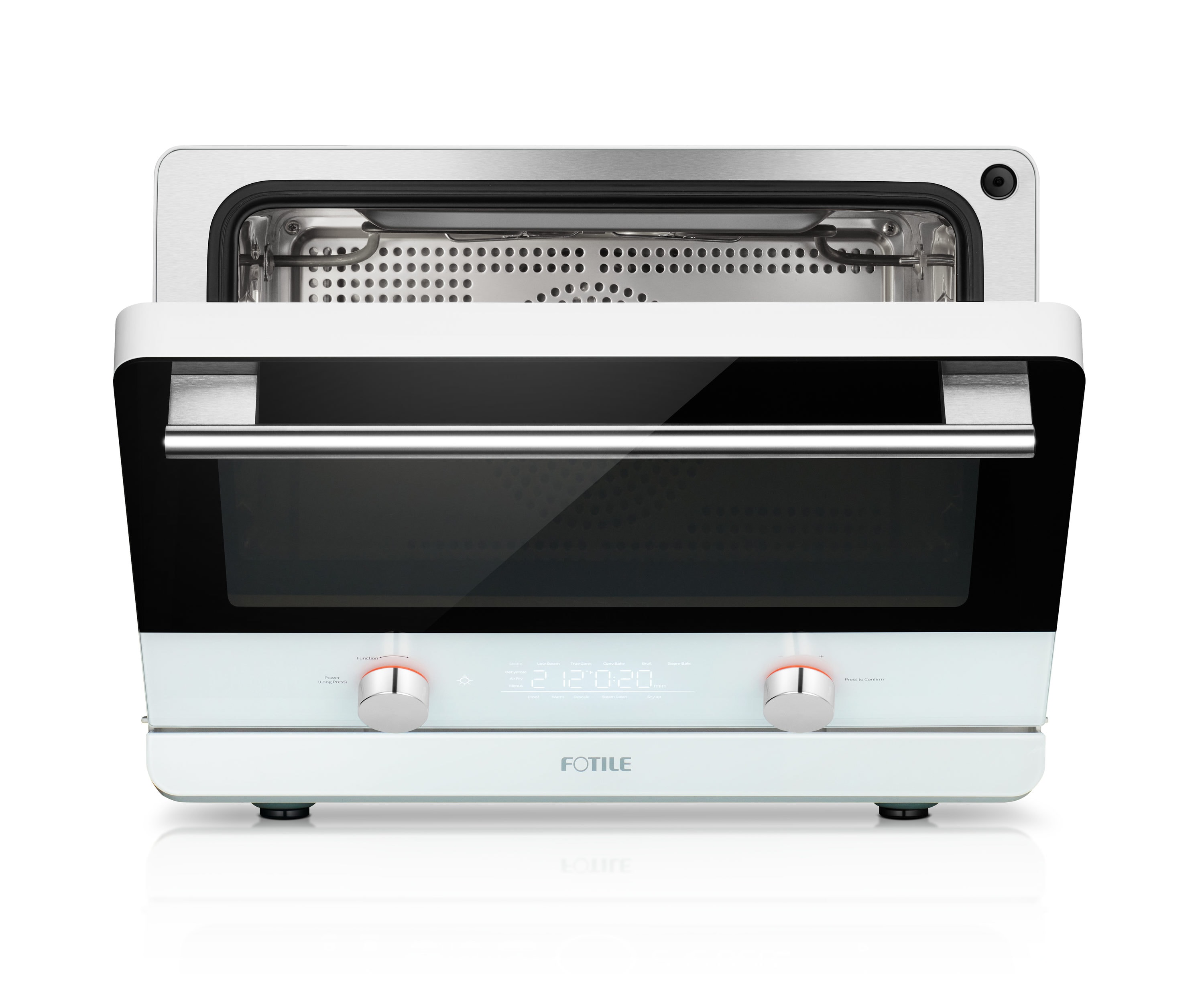 Vonshef 220 volts Toaster Oven 23 liter with baking tray and wire rack  1400watts 220v 240 volt mini oven 2000145