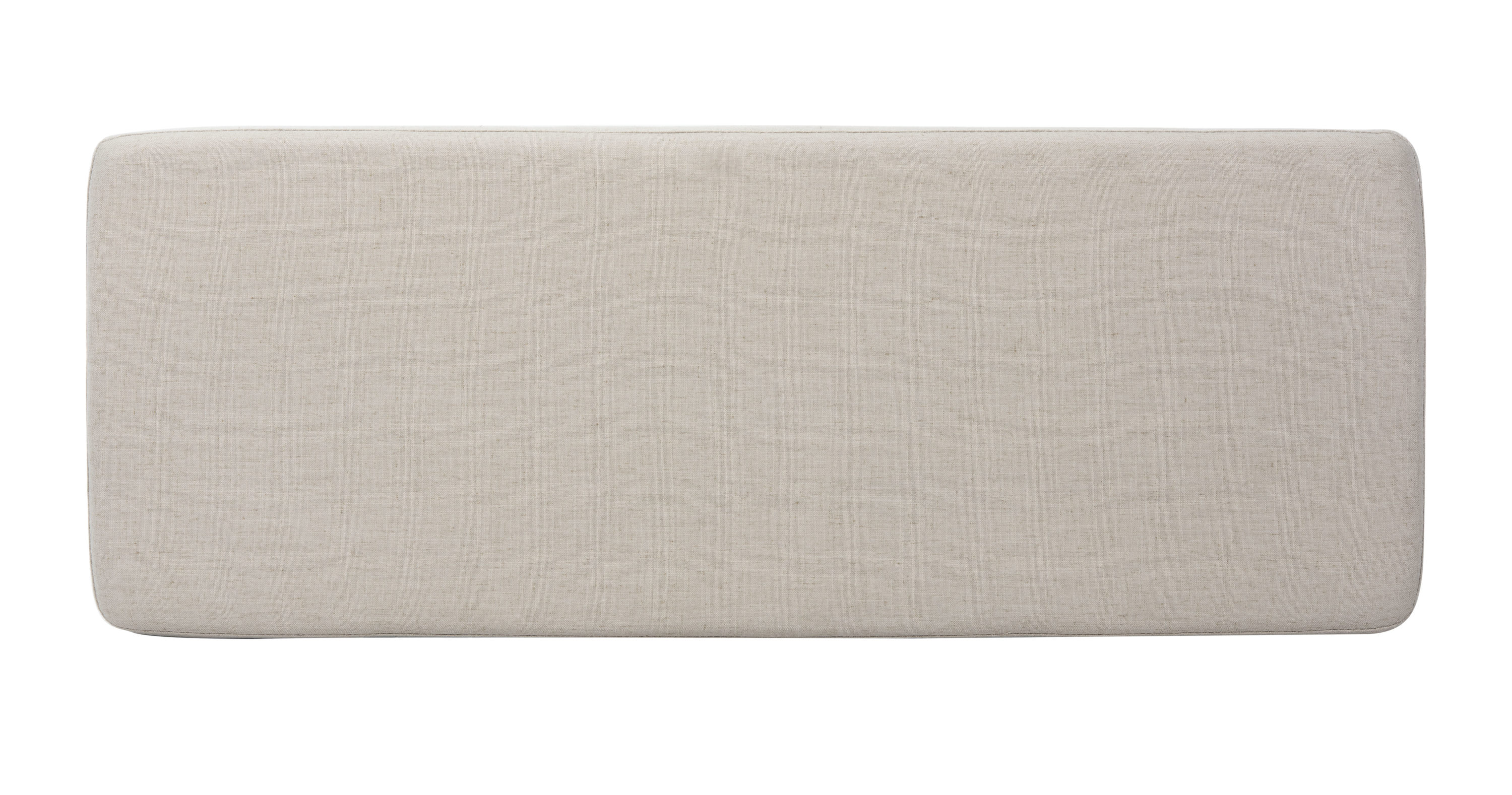 Elsie Transitional Light Grey Linen and Black Wood Bench