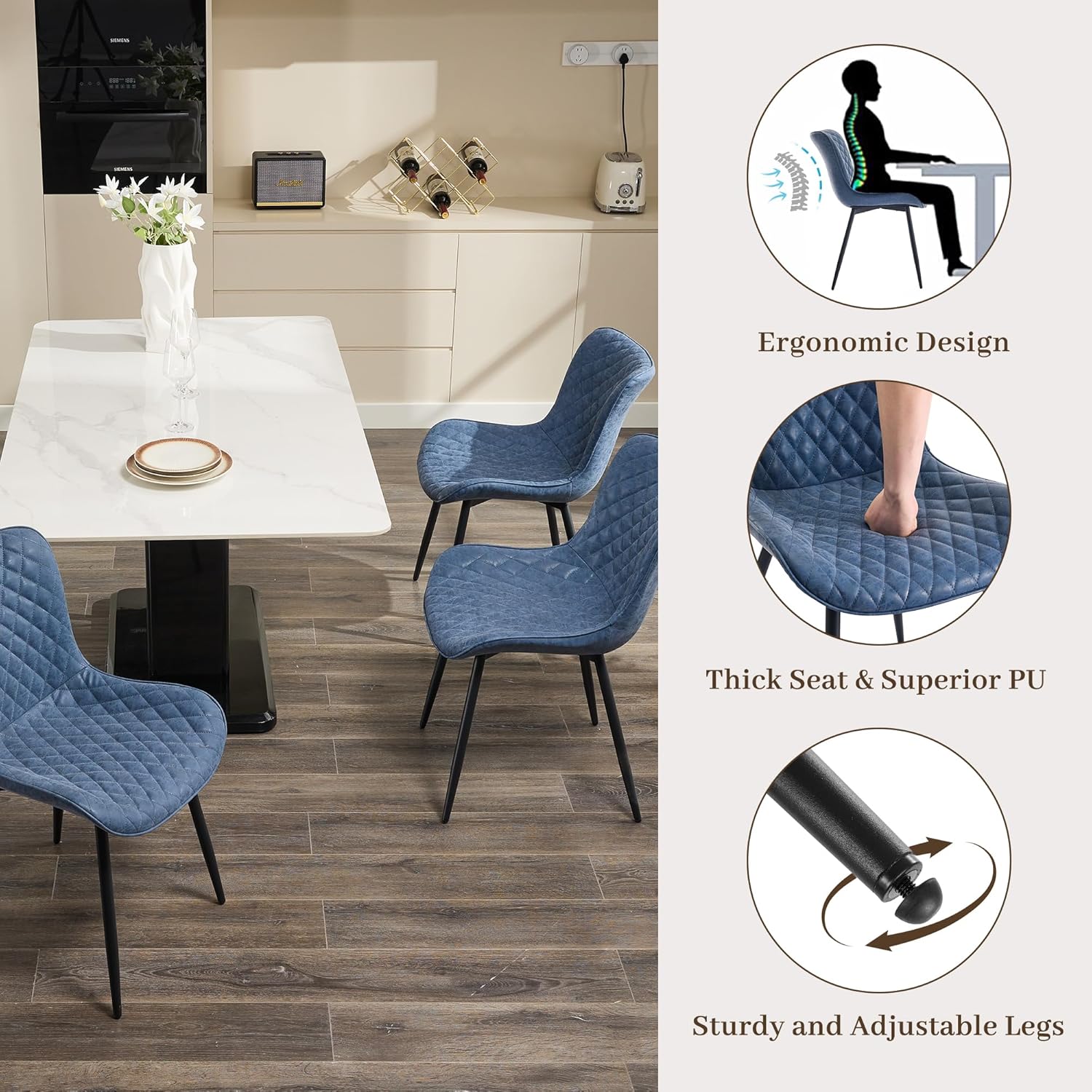 Qeetex PHO-13VIVX13-HNN Dining-Chairs - View #7