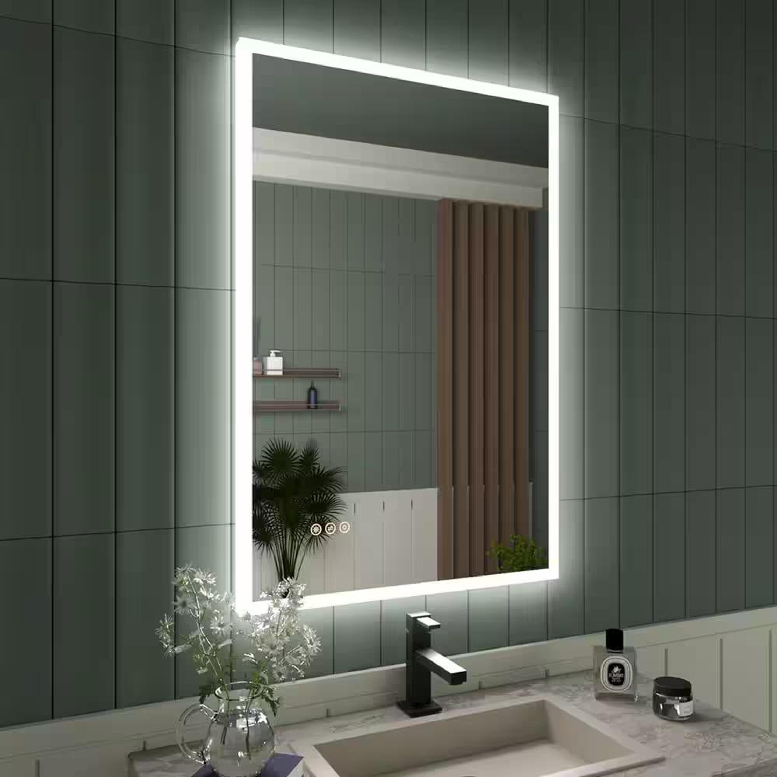 Bayfeve BFKF-2436C4-MIR Framed-Bath-Mirrors - View #3