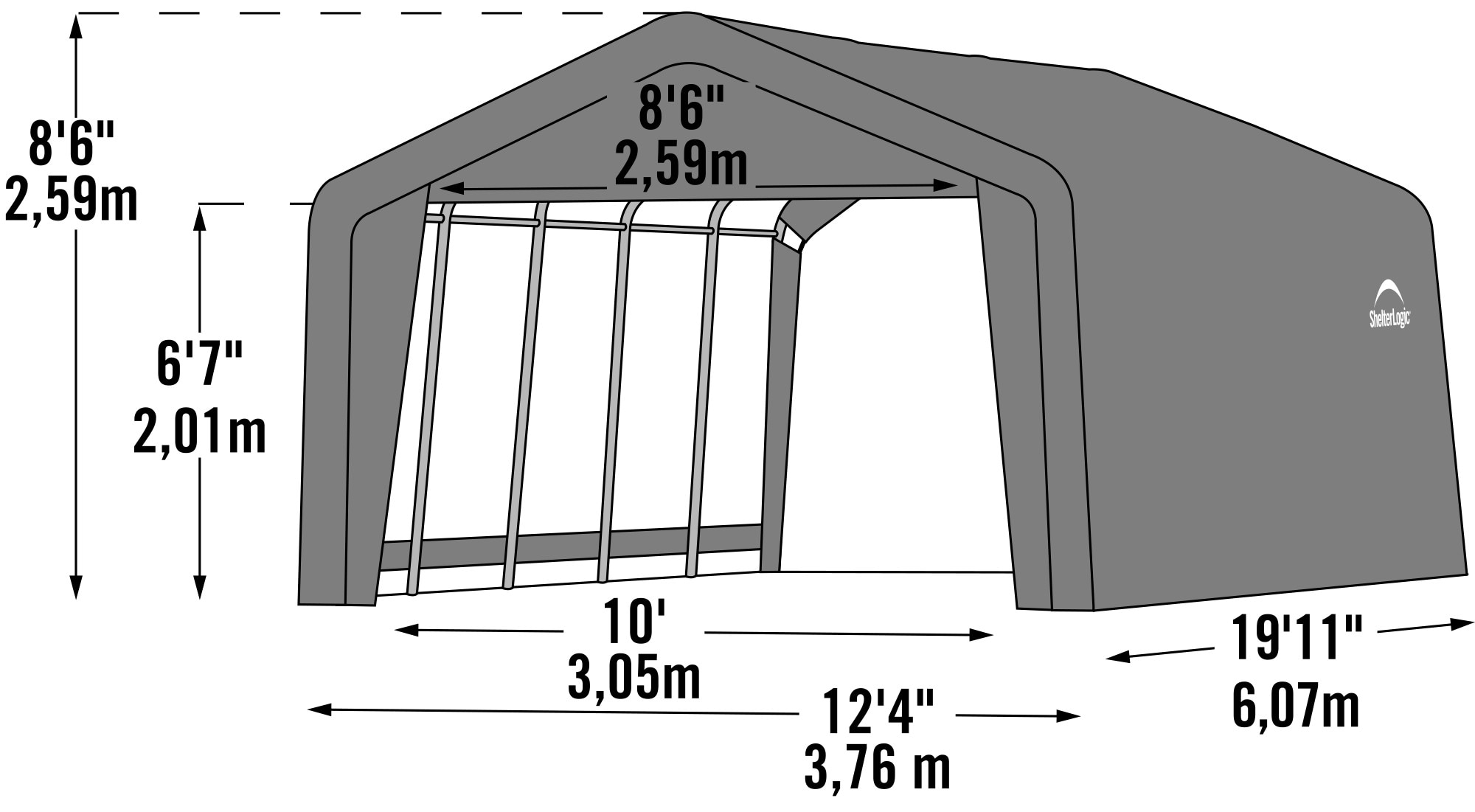 ShelterLogic 62790 Canopy-Storage - View #11