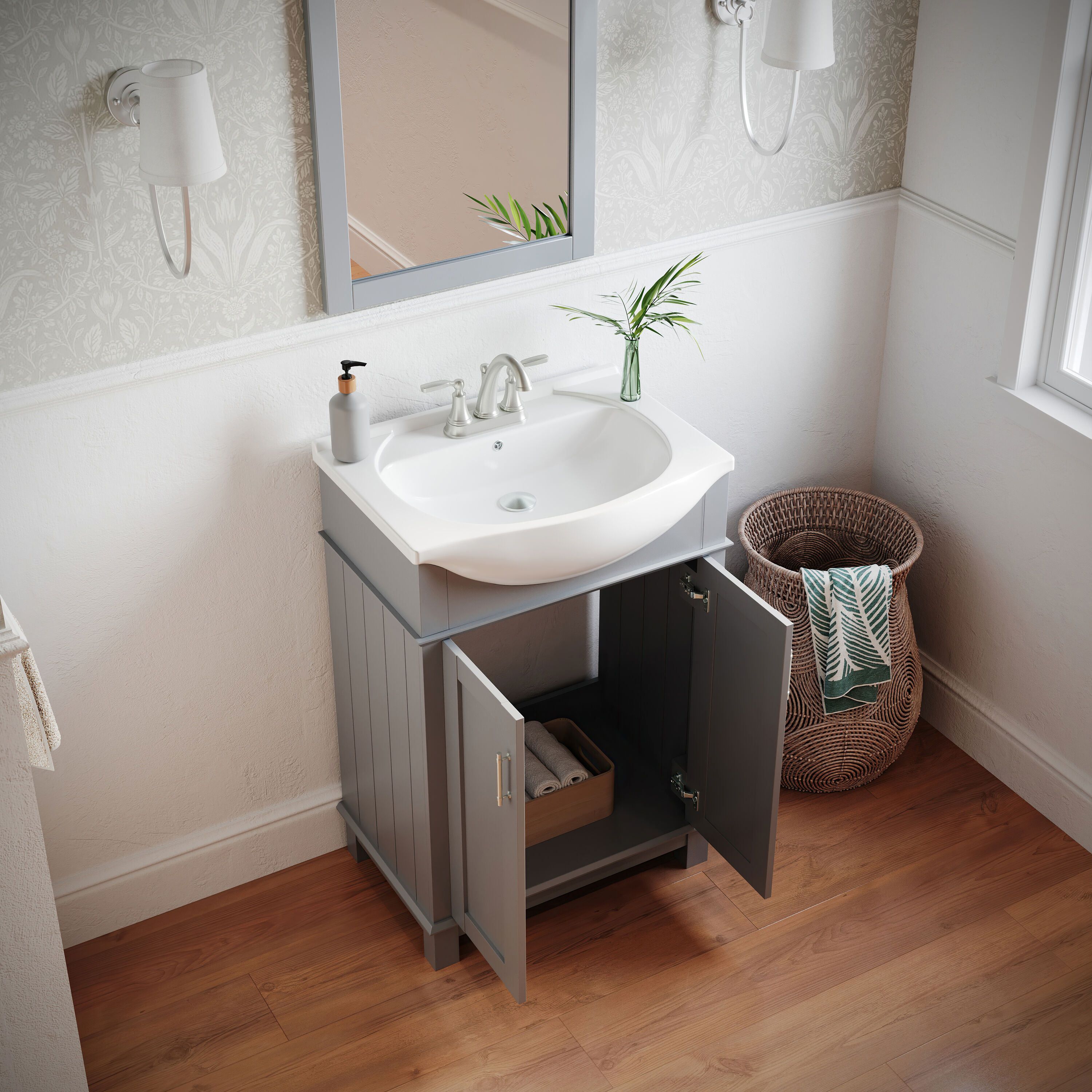 Fresca FVN2302GR-CMB Bath-Vanity-Combo - View #4