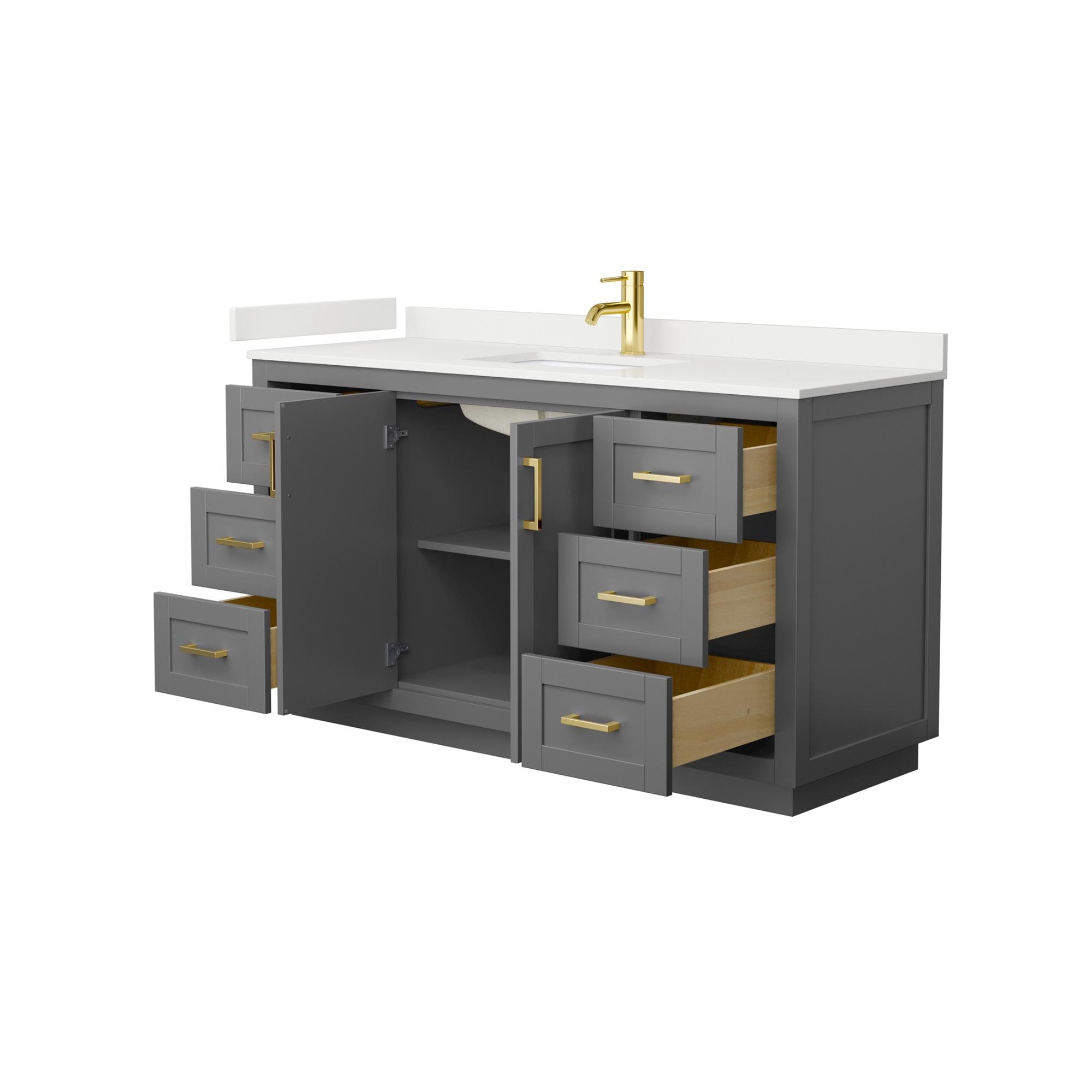 Wyndham Collection WCF292960SGGWQUNSMXX Bath-Vanity-Combo - View #3