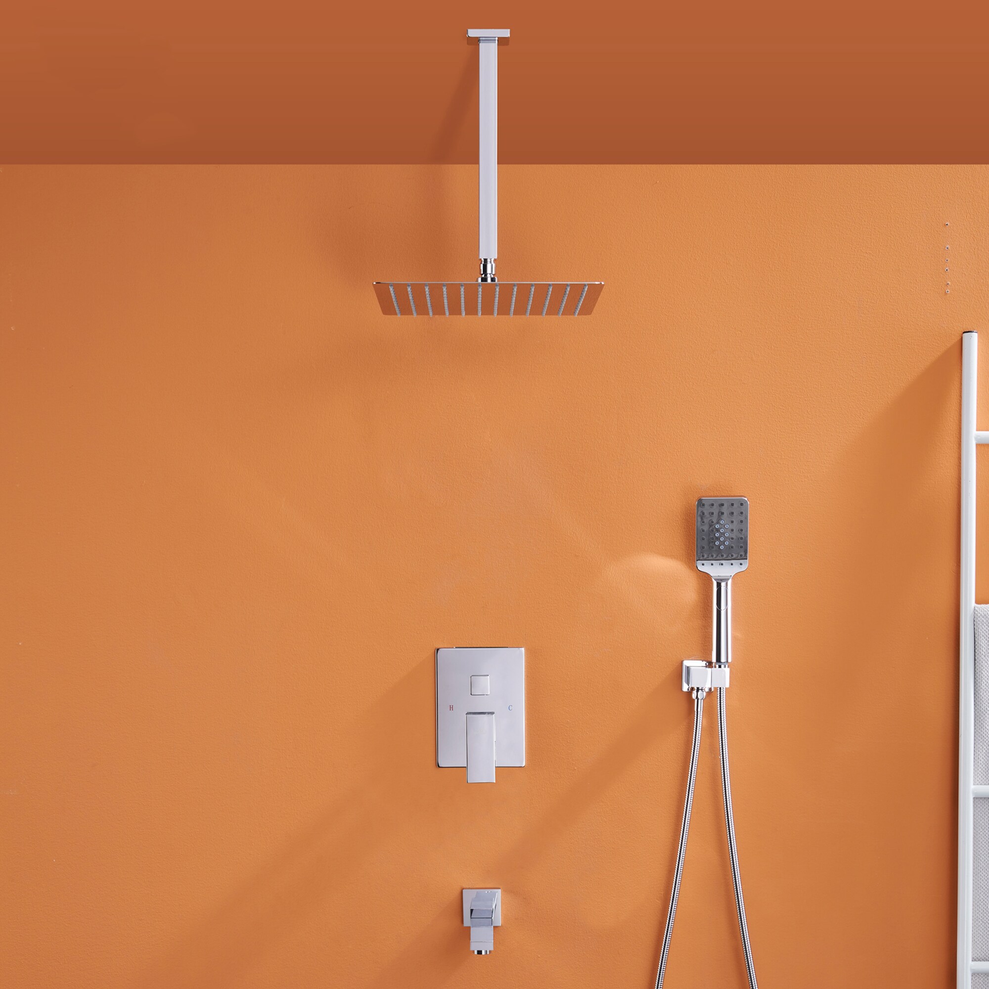 Clihome CL-EB10WMB Showerhead-Bar-Panels - View #2