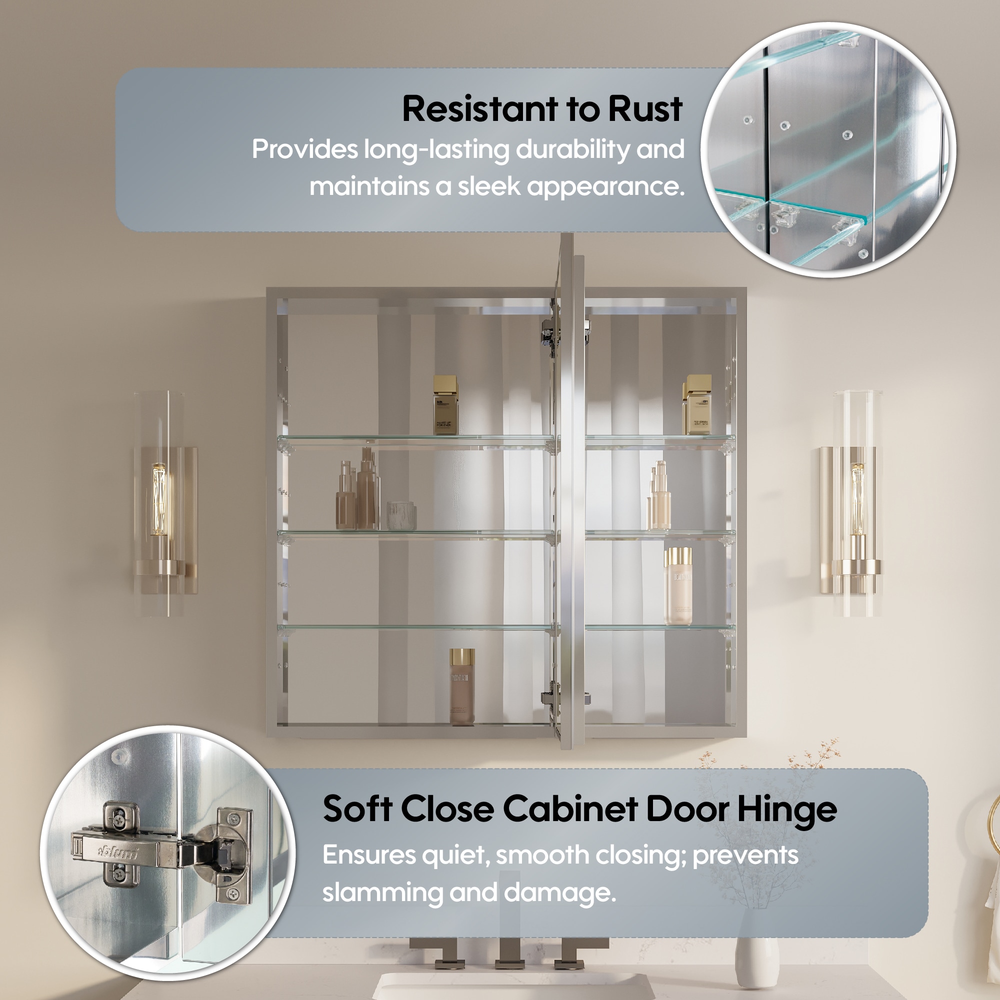 CALVON CLRO-20R12L Bathroom-Medicine-Cabinets - View #9