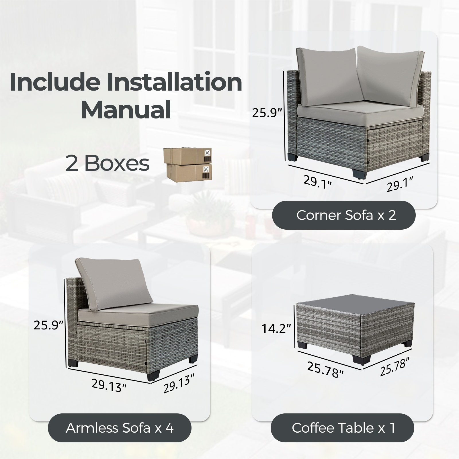 EarlGrove LS-F5784-GY0189 Patio-Conversation-Sets - View #4