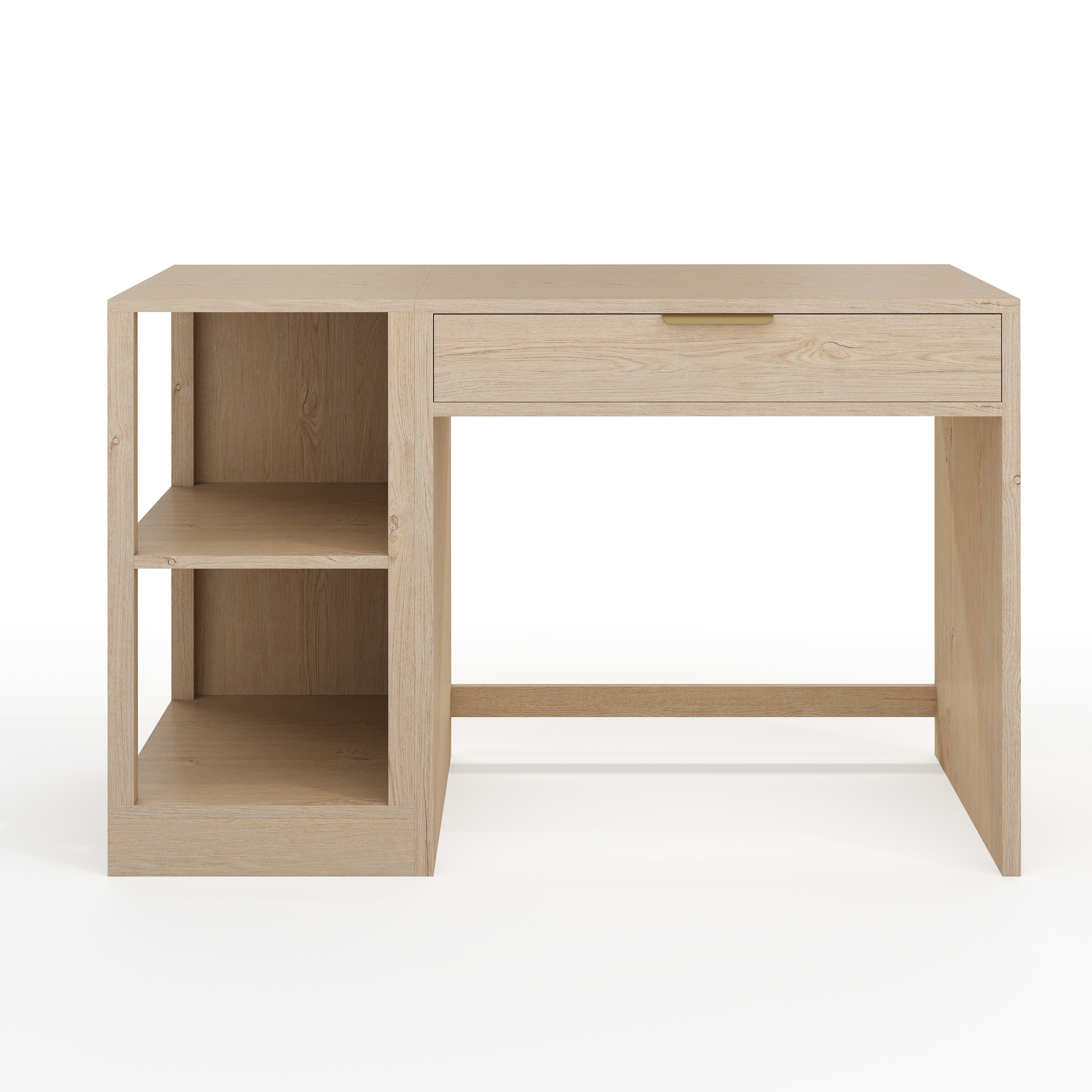 Martha Stewart 196861192654 Kayden 2 -Piece Light Natural Contemporary/Modern Home Office Furniture Set