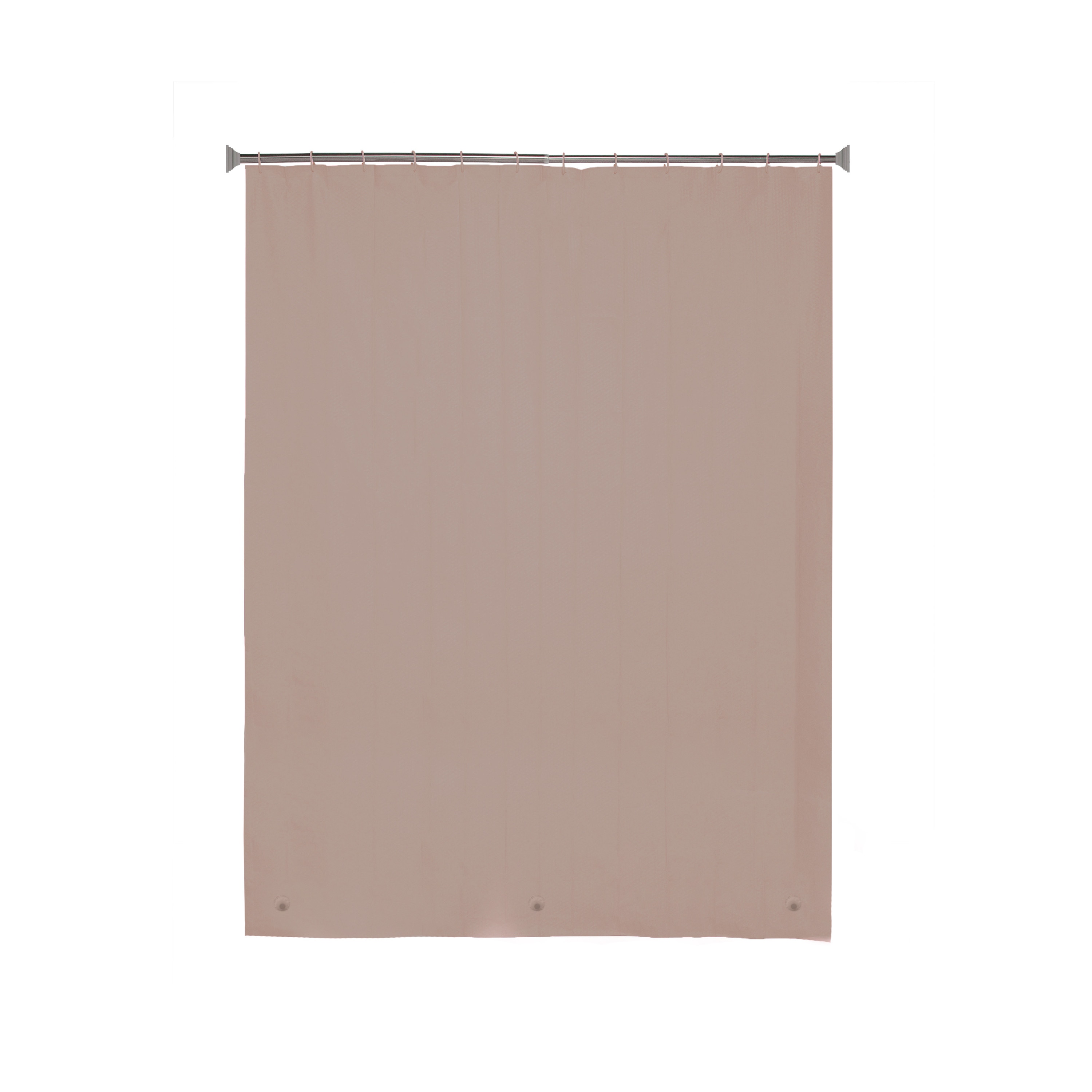 Kenney KN61754 70-in W x 70-in L Taupe Solid EVA/PEVA Shower curtain and liner set