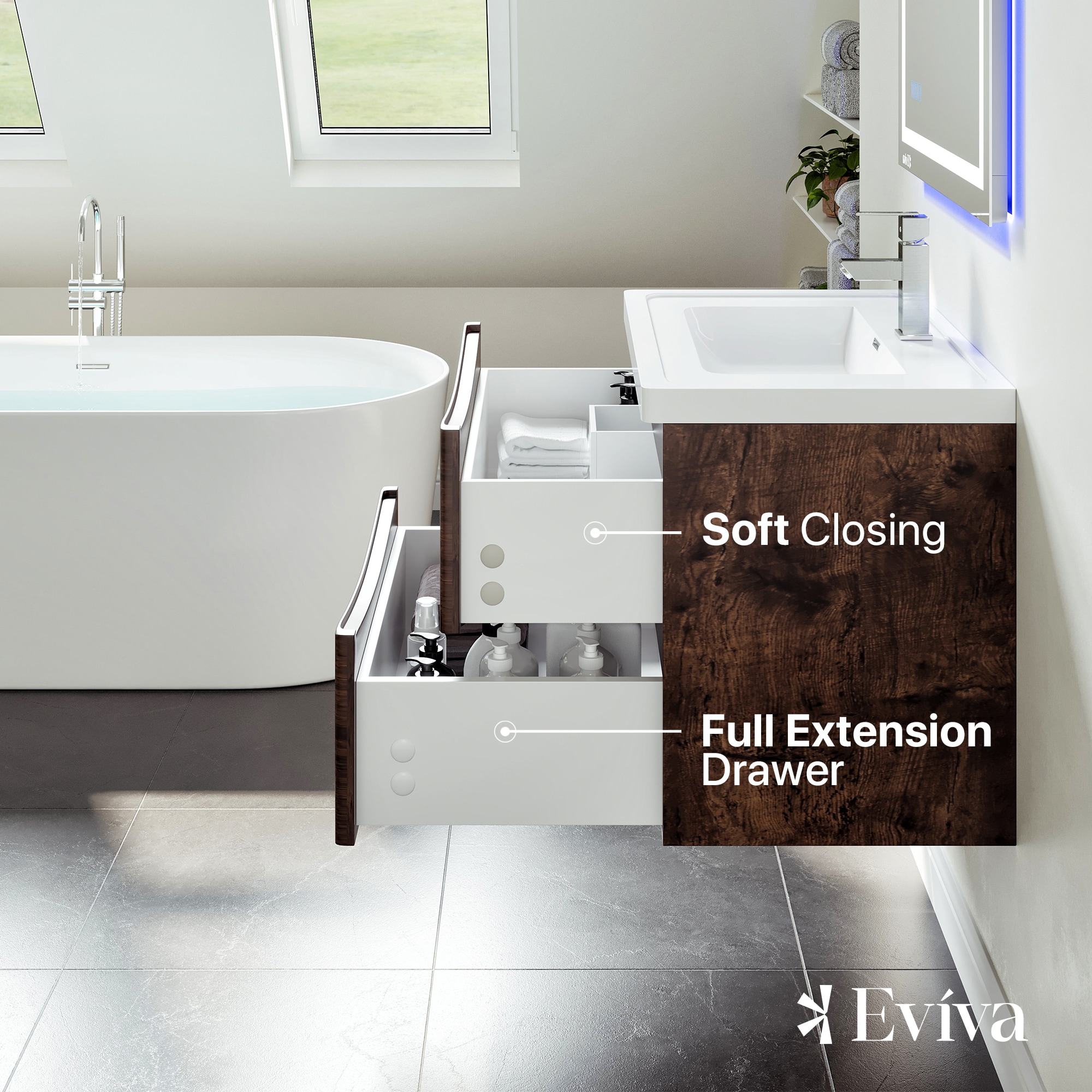 Eviva EVVN760-30RSWD-WM Bath-Vanity-Combo - View #6