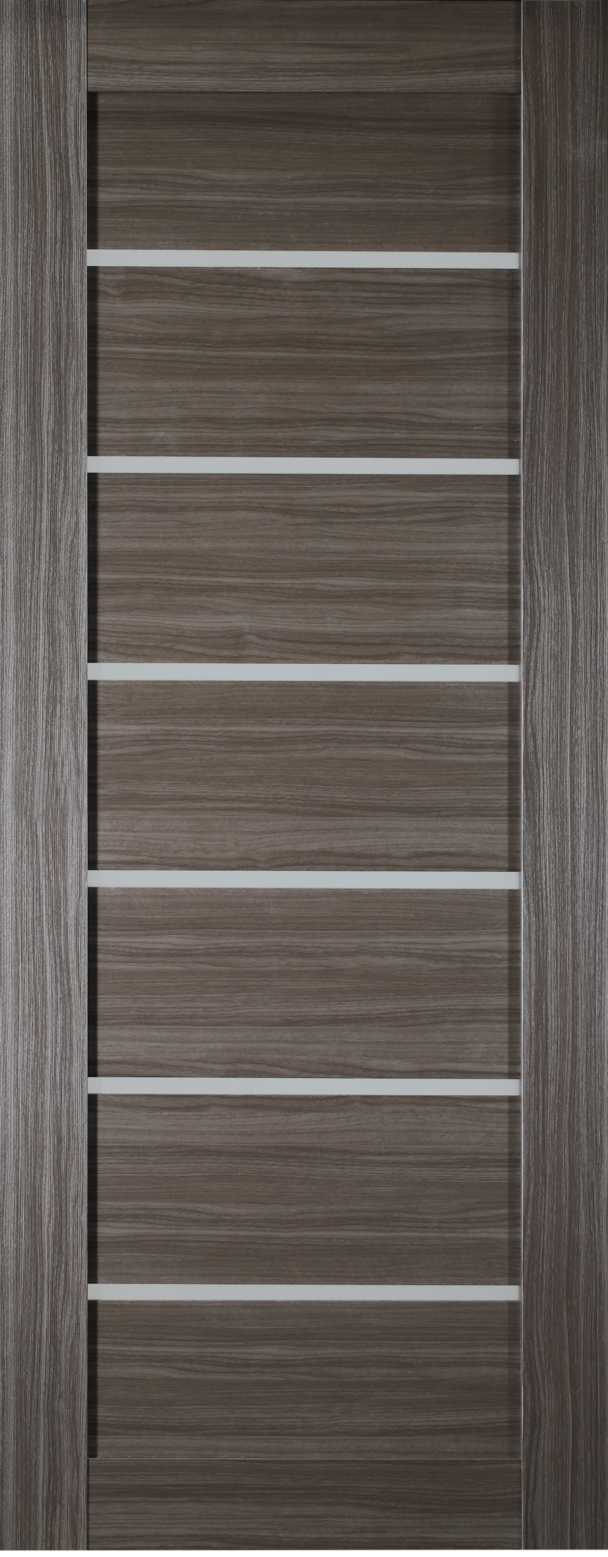 Belldinni 00000089606 Alba Gray Oak 32X 80 32-in x 80-in Dark gray Frosted glass Textured Solid core Prefinished Pine Wood Slab Door