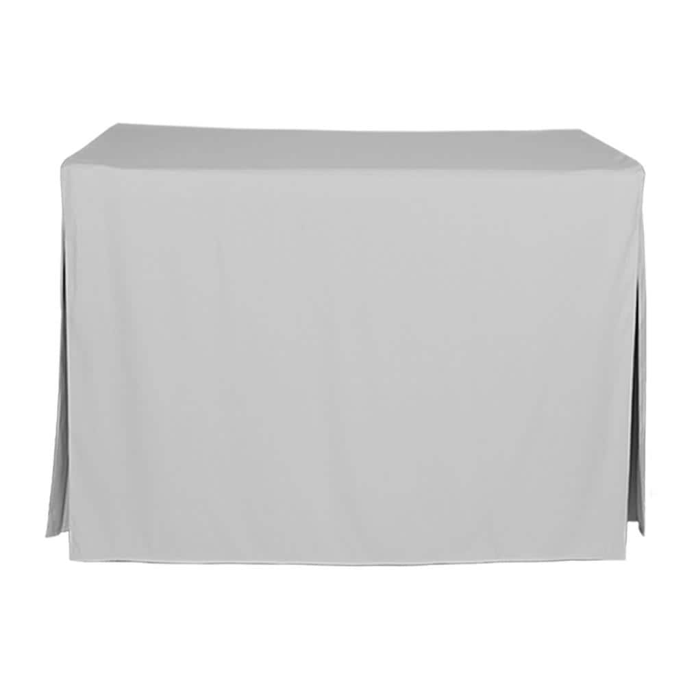 WestPoint Home 028828403124 Tablevogue Table Cover Collection Fitted Indoor/Outdoor Silver Table Cover for 4-ft rectangle