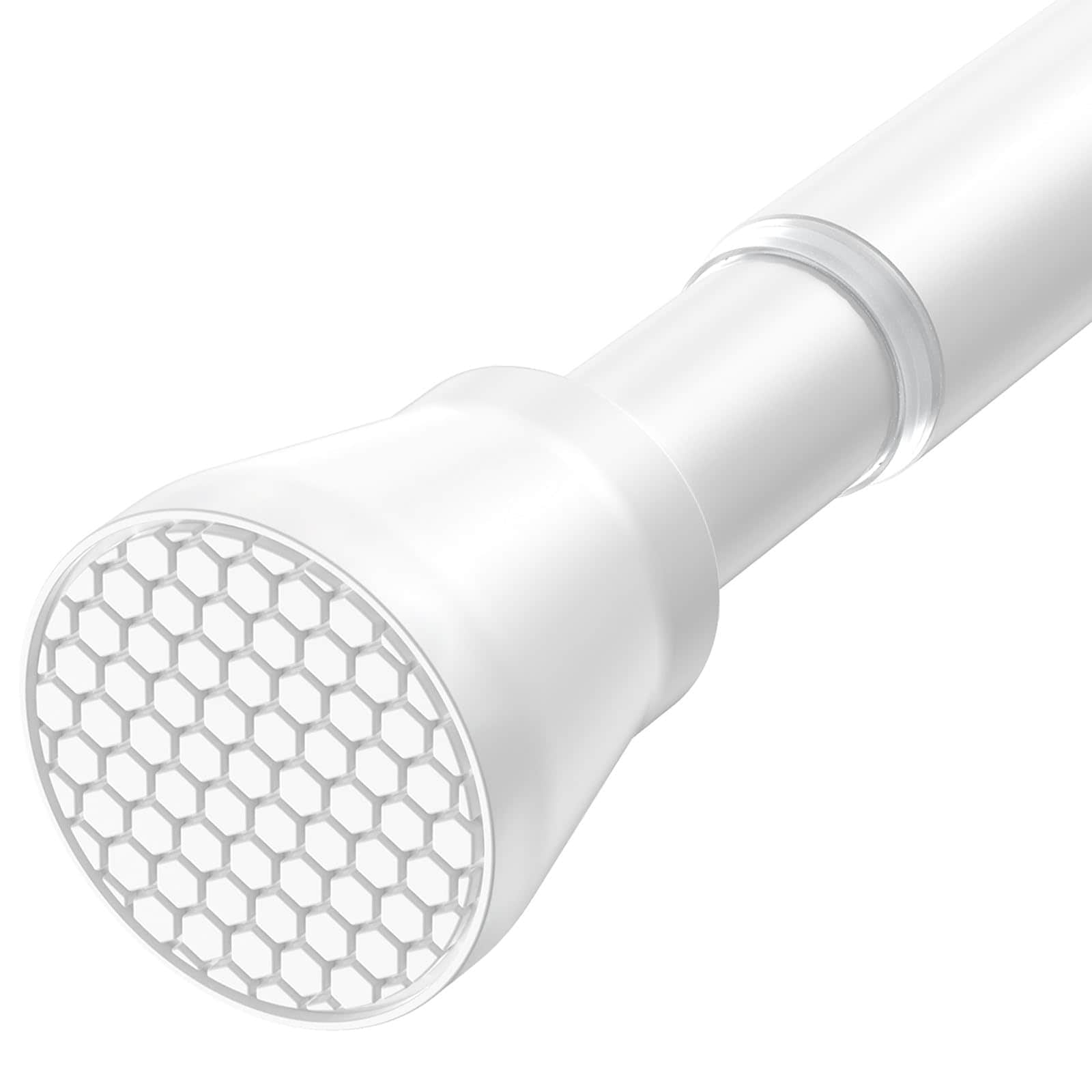 Aoibox  Adjustable Tension Curtain Rod 28 to 48 Inches with Non Slip Ends for Shower or Window Inches White