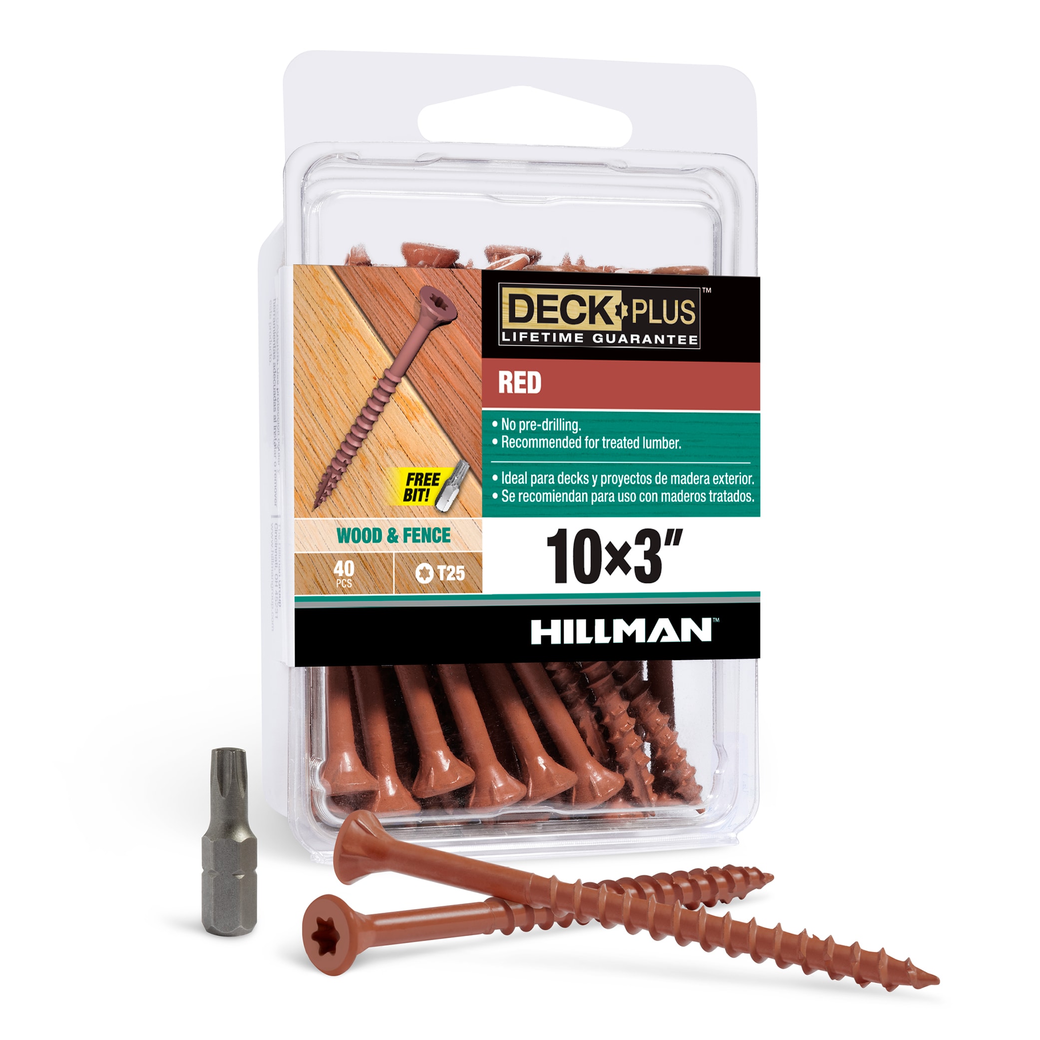 Deck Plus 42600 #10 x 3-in Wood to wood Deck Screws ( 40 -Per Box )