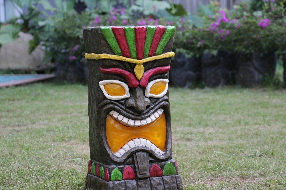 Garden Treasures 23-in H x 10.75-in W Tiki Garden Statue at Lowes.com