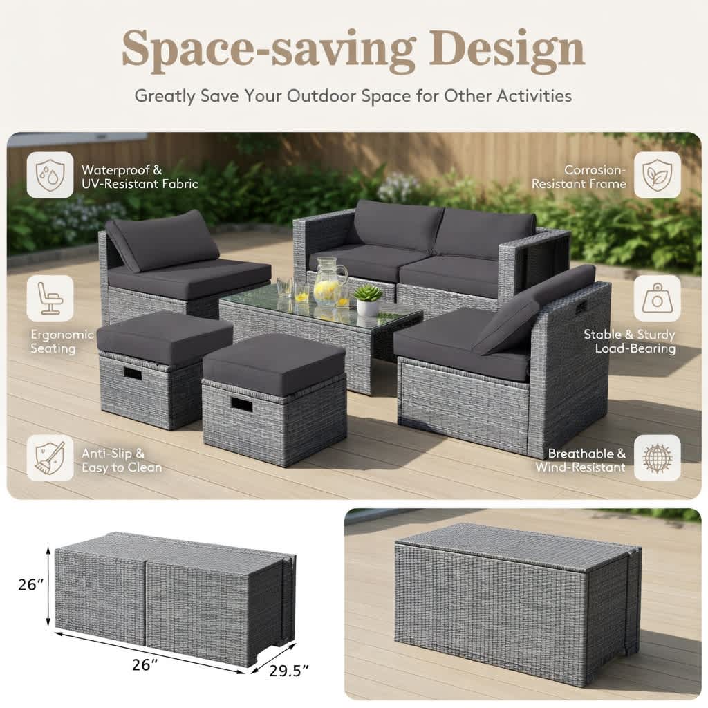 VERYKE 6165598115216 Patio-Conversation-Sets - View #4