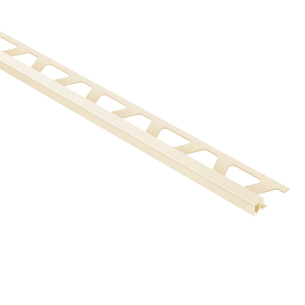 Schluter Systems PQ125SP Quadec 0.5-in W x 98.5-in L Sand pebble PVC Square edge Tile Edge Trim