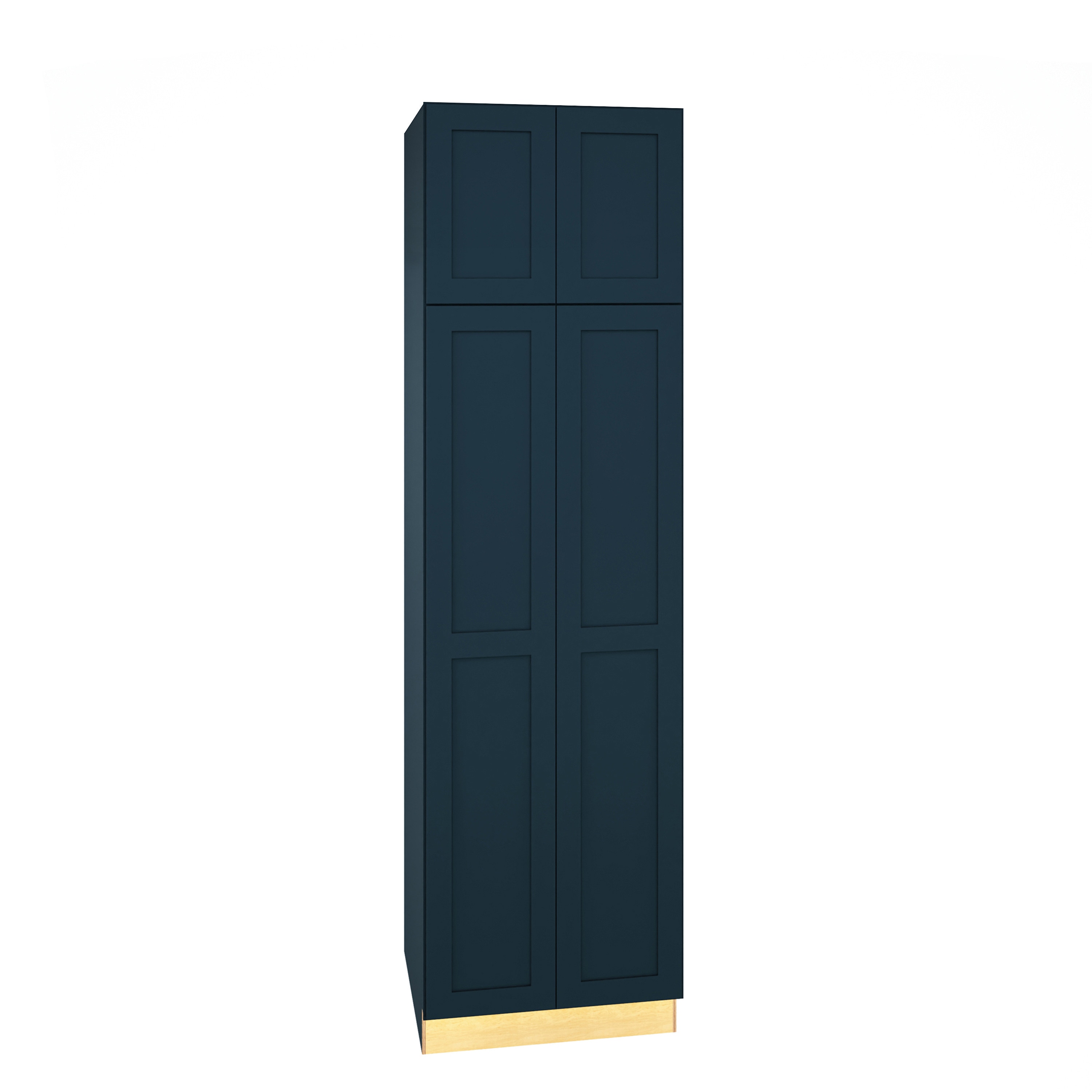 Diamond Express 330 U249024 Jamestown 24-in W x 90-in H x 24-in D Regatta Blue Pantry Fully assembled Plywood Cabinet (Recessed Panel Shaker)