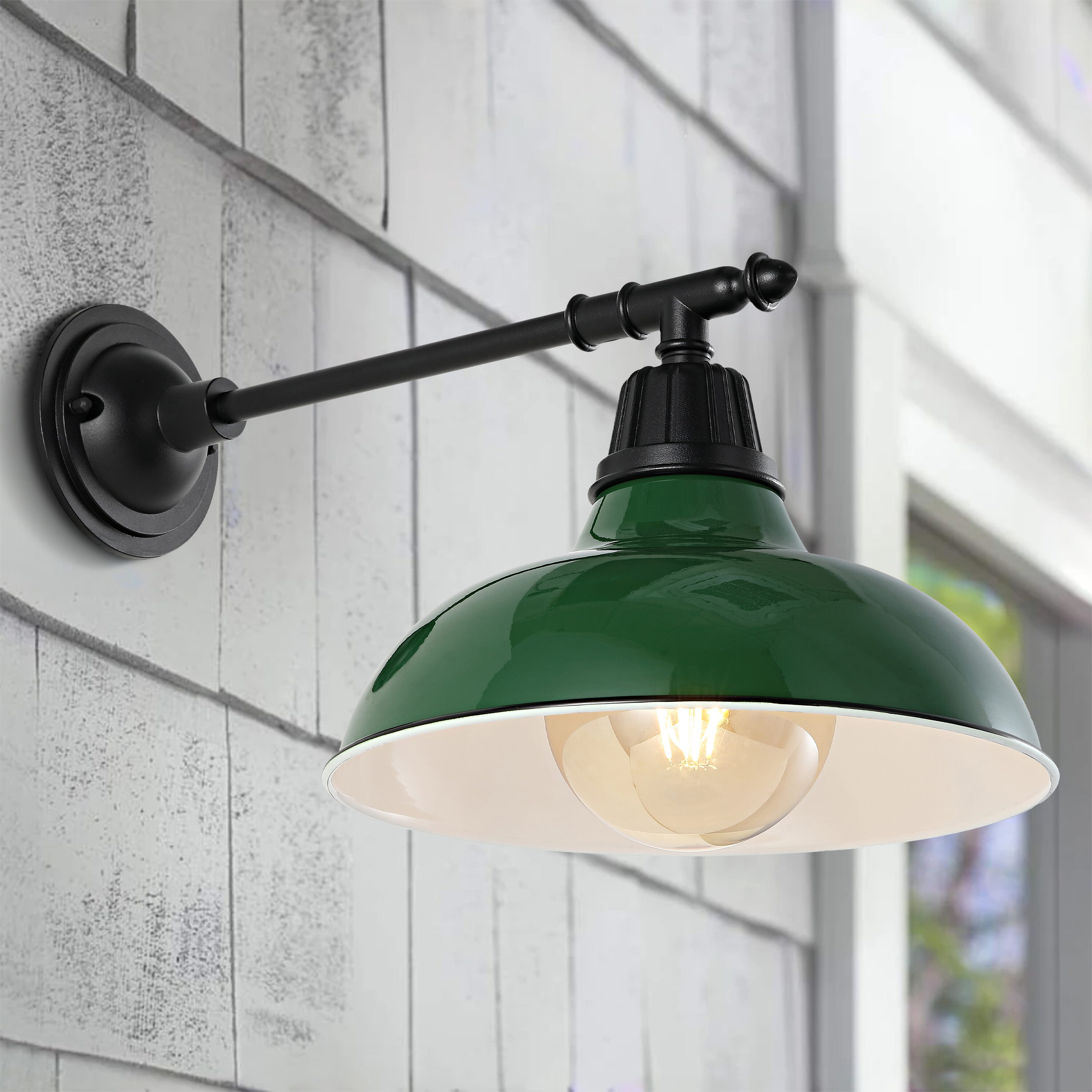 Green Farmhouse Outdoor Lighting At Lowes Com   62345435 