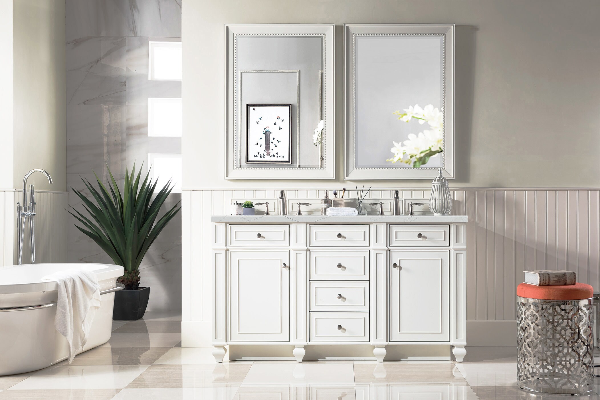 James Martin Vanities 157-V60D-BW-FENC Bath-Vanity-Combo - View #5