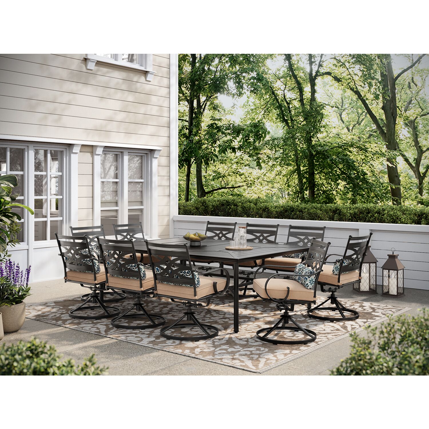 Hanover MCLRDN11PCSW10-TAN Patio-Dining-Sets - View #10