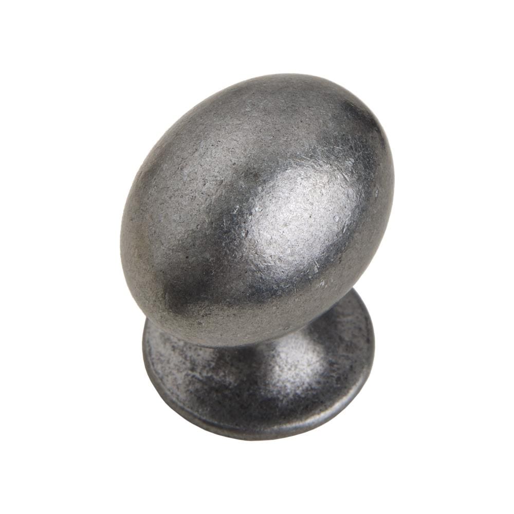 Utopia Alley HW340PLAI011-10 HW340XXX 1-in Antique Iron Oval Classic Cabinet Knob