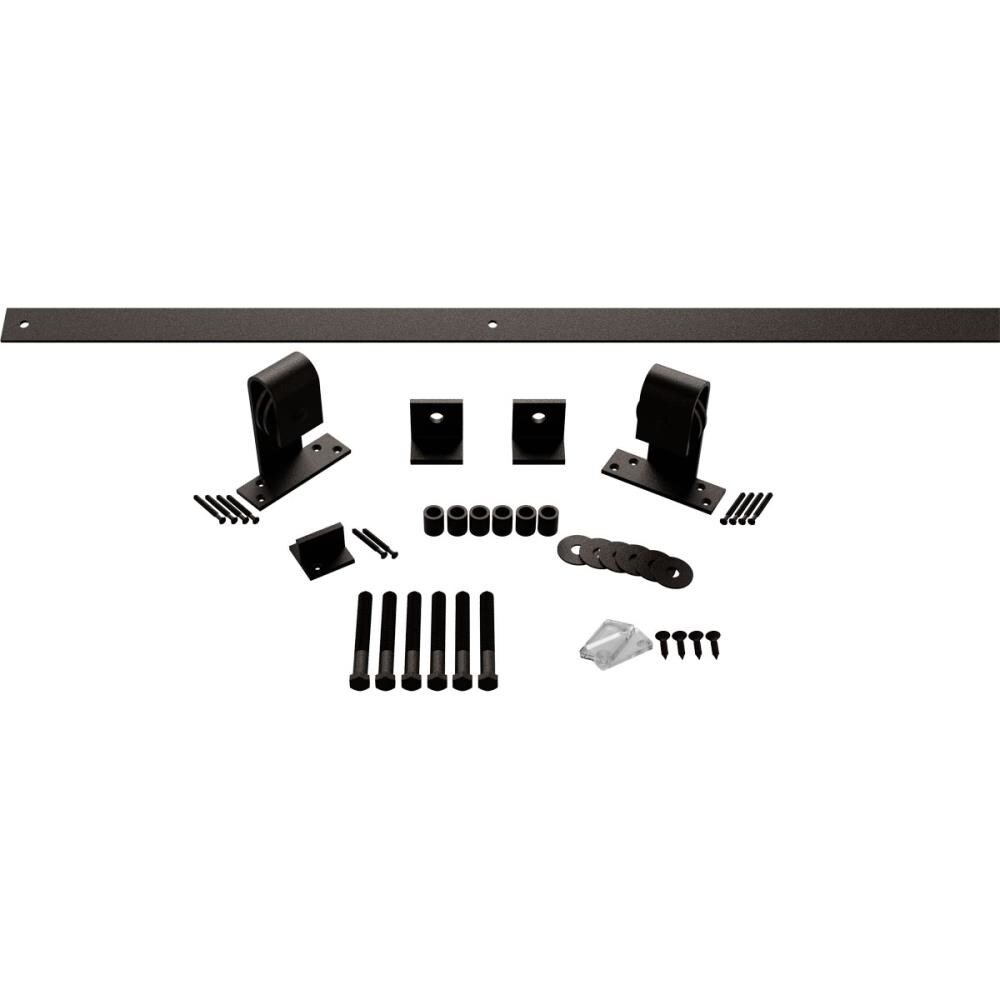 Goldberg Brothers GB60010H7AB 84-in Arch Bronze Indoor J-top Single Double Barn door hardware kit