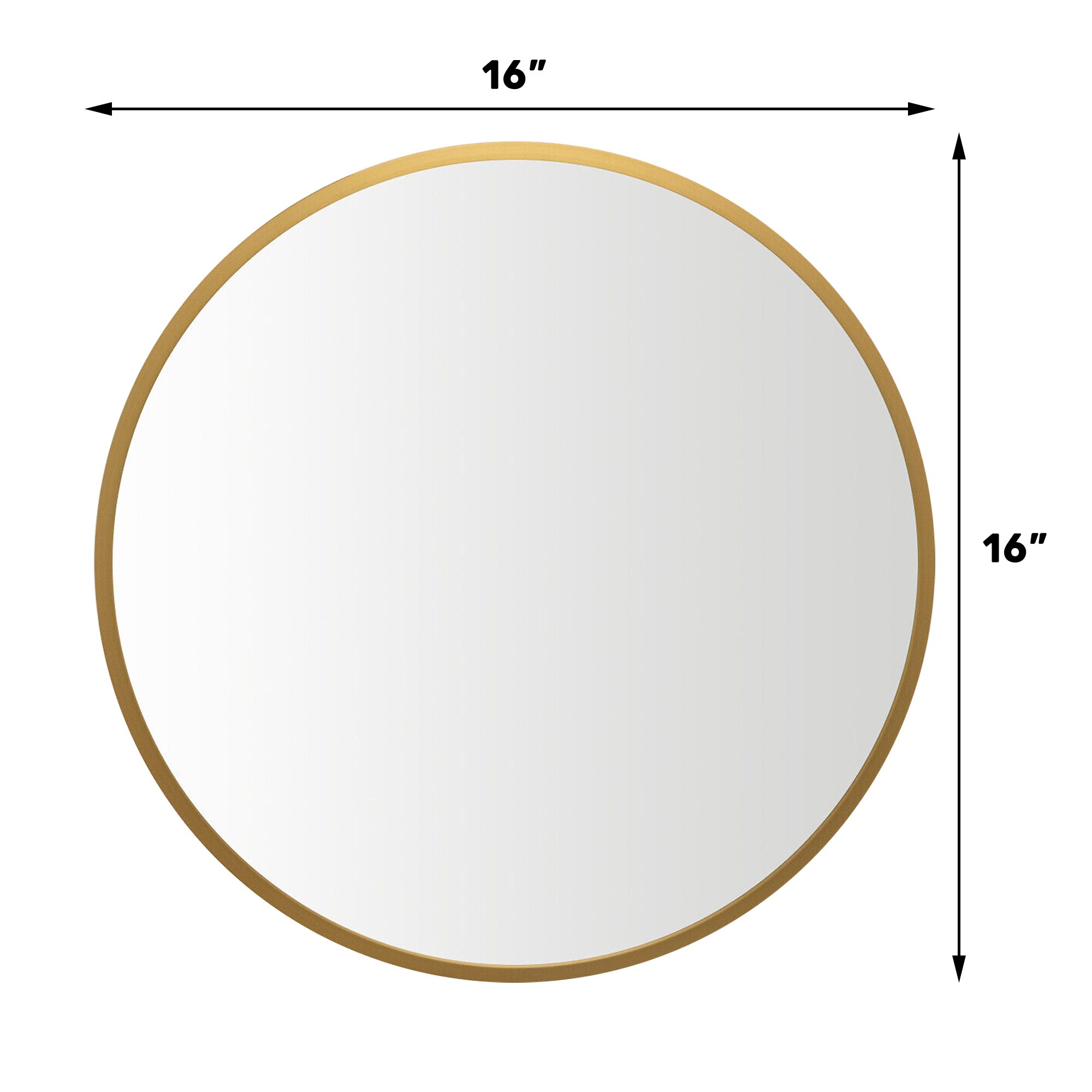 WELLFOR UTJ10612GD Framed-Bath-Mirrors - View #3