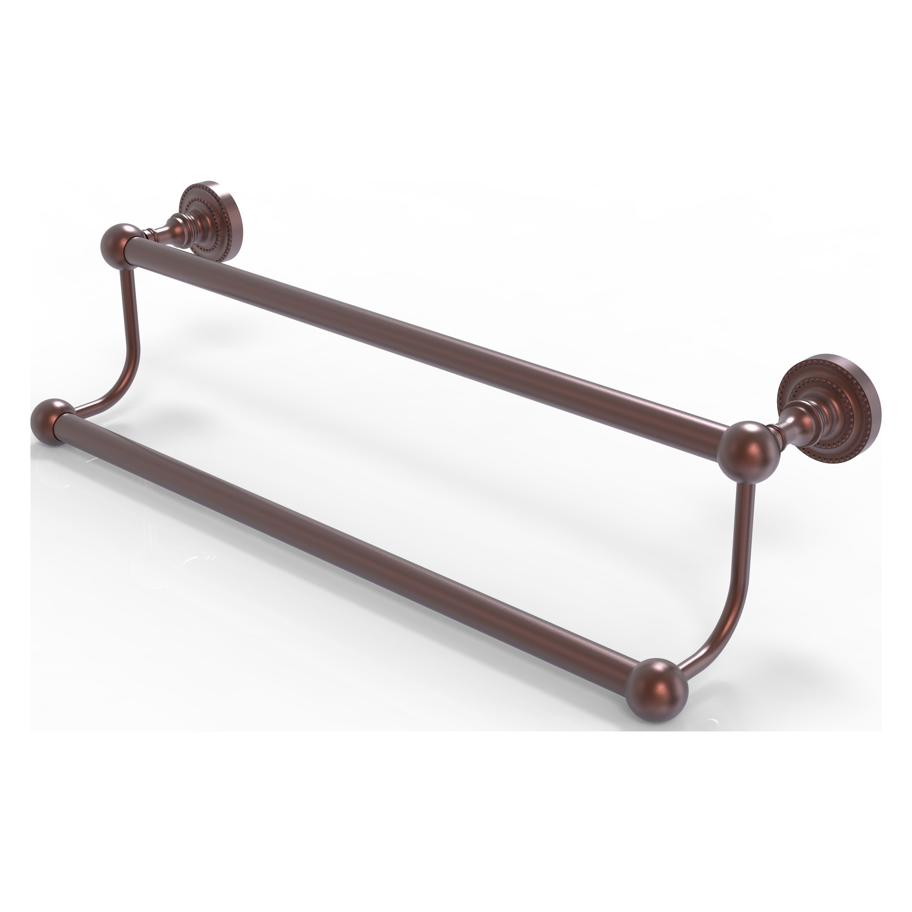 Allied Brass DT-72/30-CA Dottingham 30-in double Antique Copper Wall mount Double Towel Bar