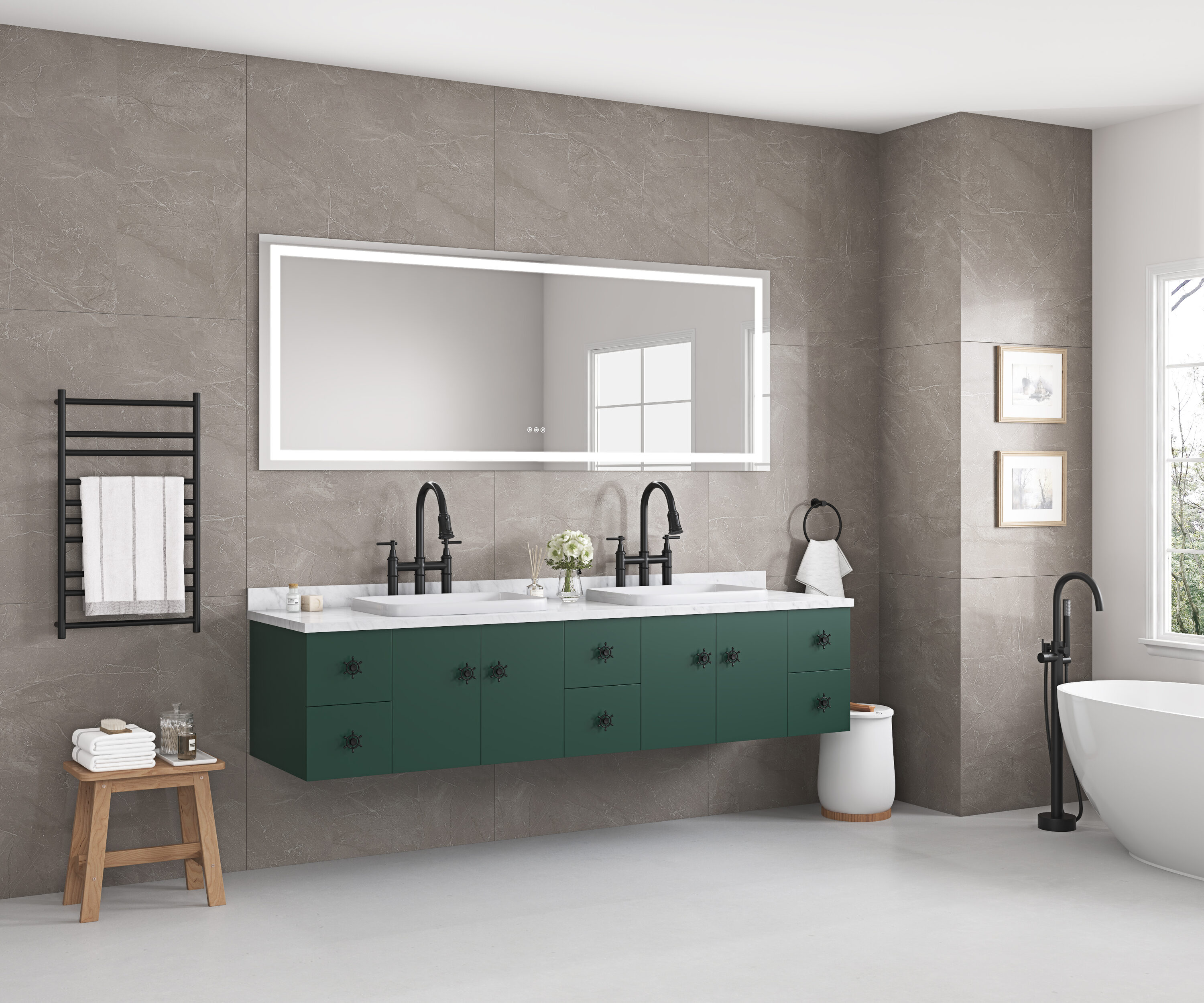 Vacolite KP-6030-WKDD Framed-Bath-Mirrors - View #12