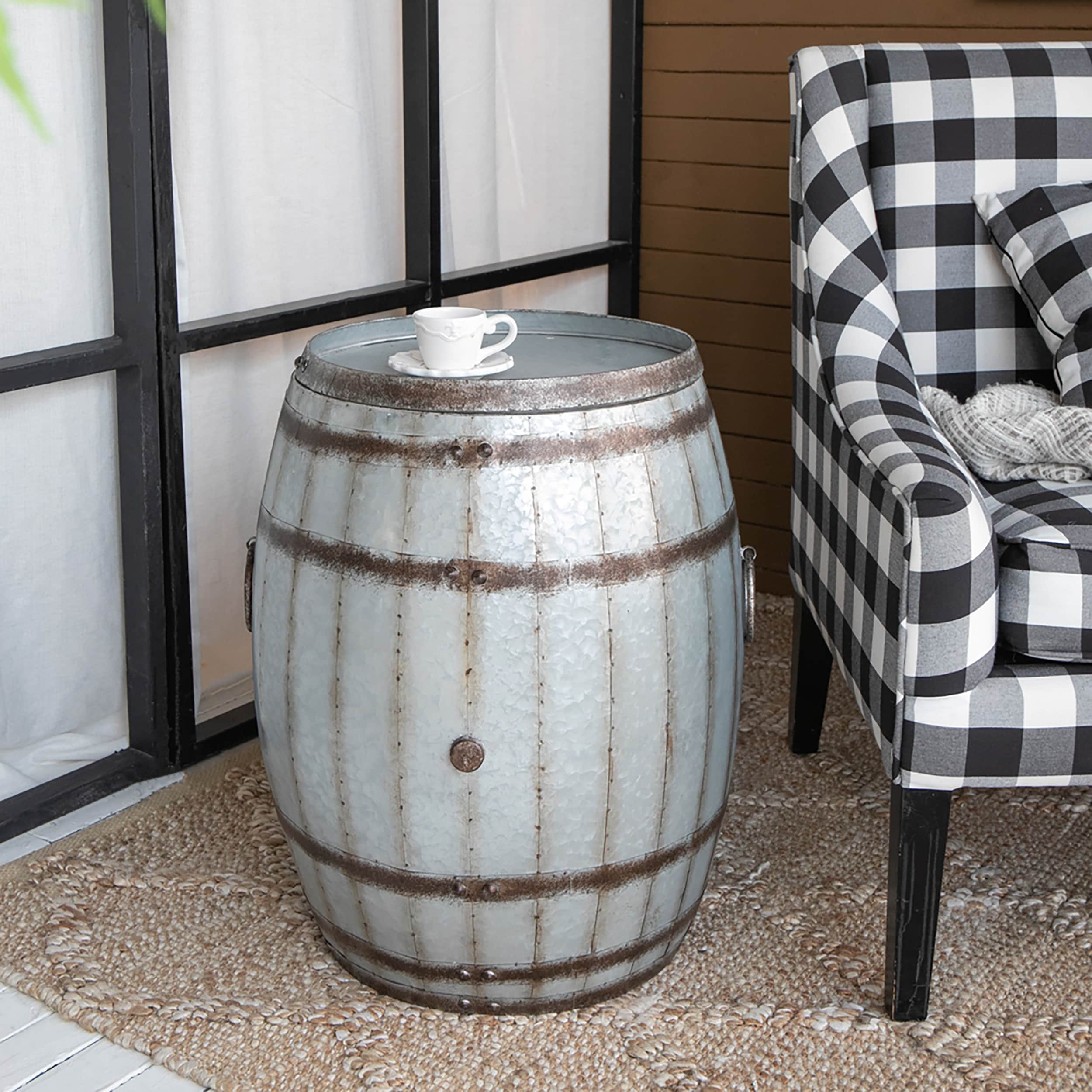 Moda Furnishings MDW2078P324201 Round Outdoor End Table 22.5-in W x 22.5-in L