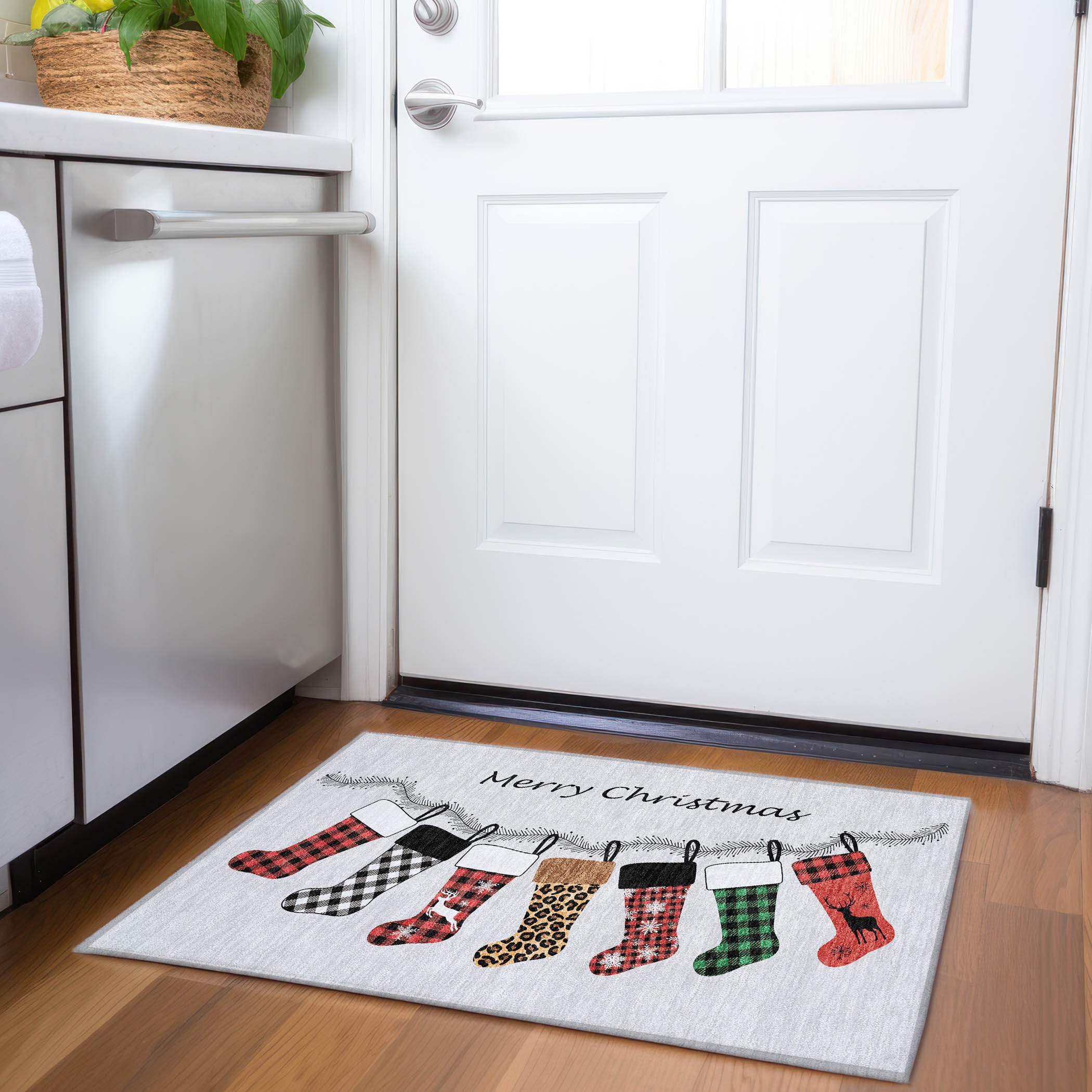 Addison Rugs AMF216GY20X30 Mayfield AMF216GY 2 x 3 (ft) Loomed Polyester Gray Rectangular Indoor Abstract Machine washable Area rug